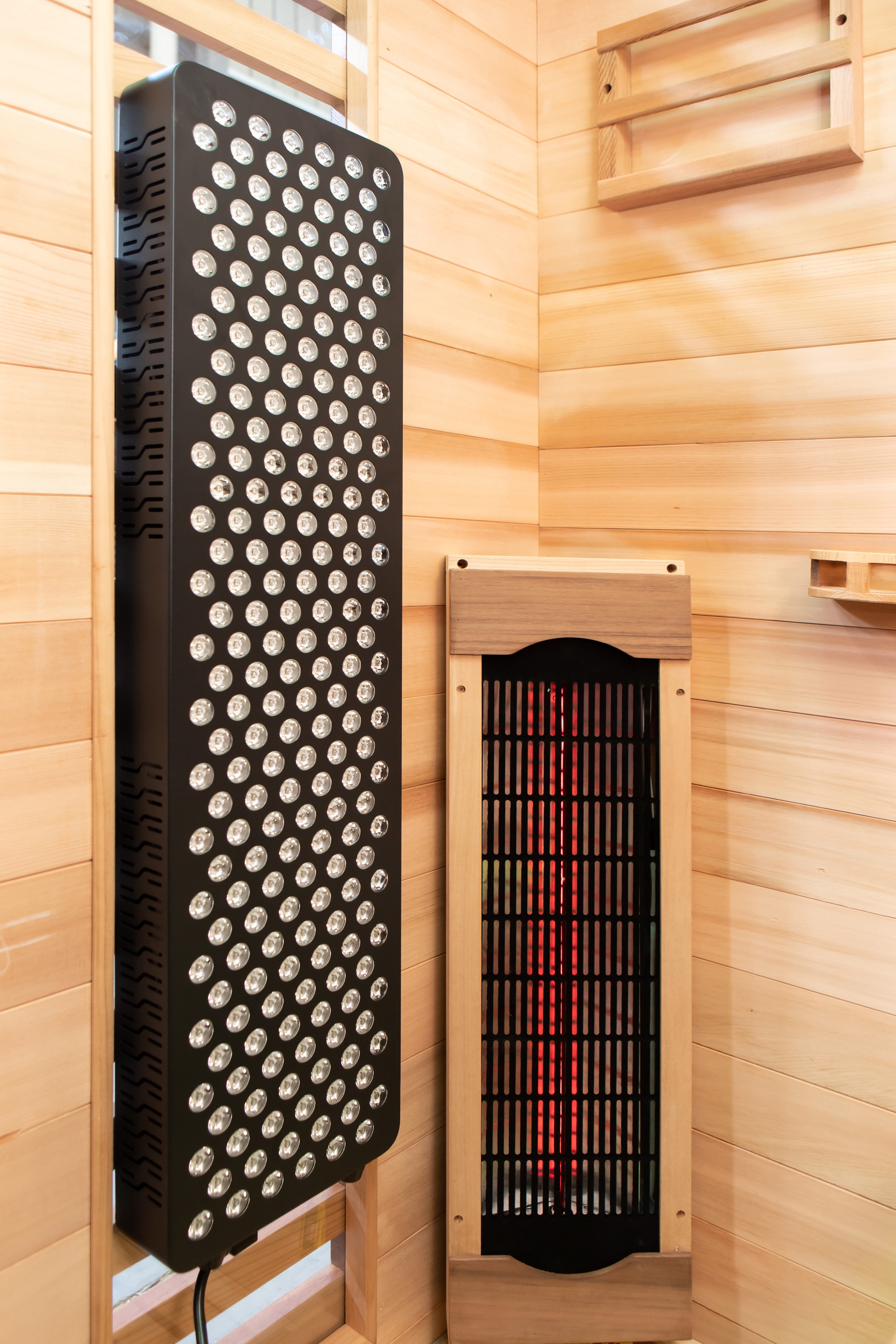 Peak Saunas Fuji 2-Person Full Spectrum Infrared Sauna with XL Medical-Grade Red Light Therapy & Smart WiFi App Control - Energize Trek