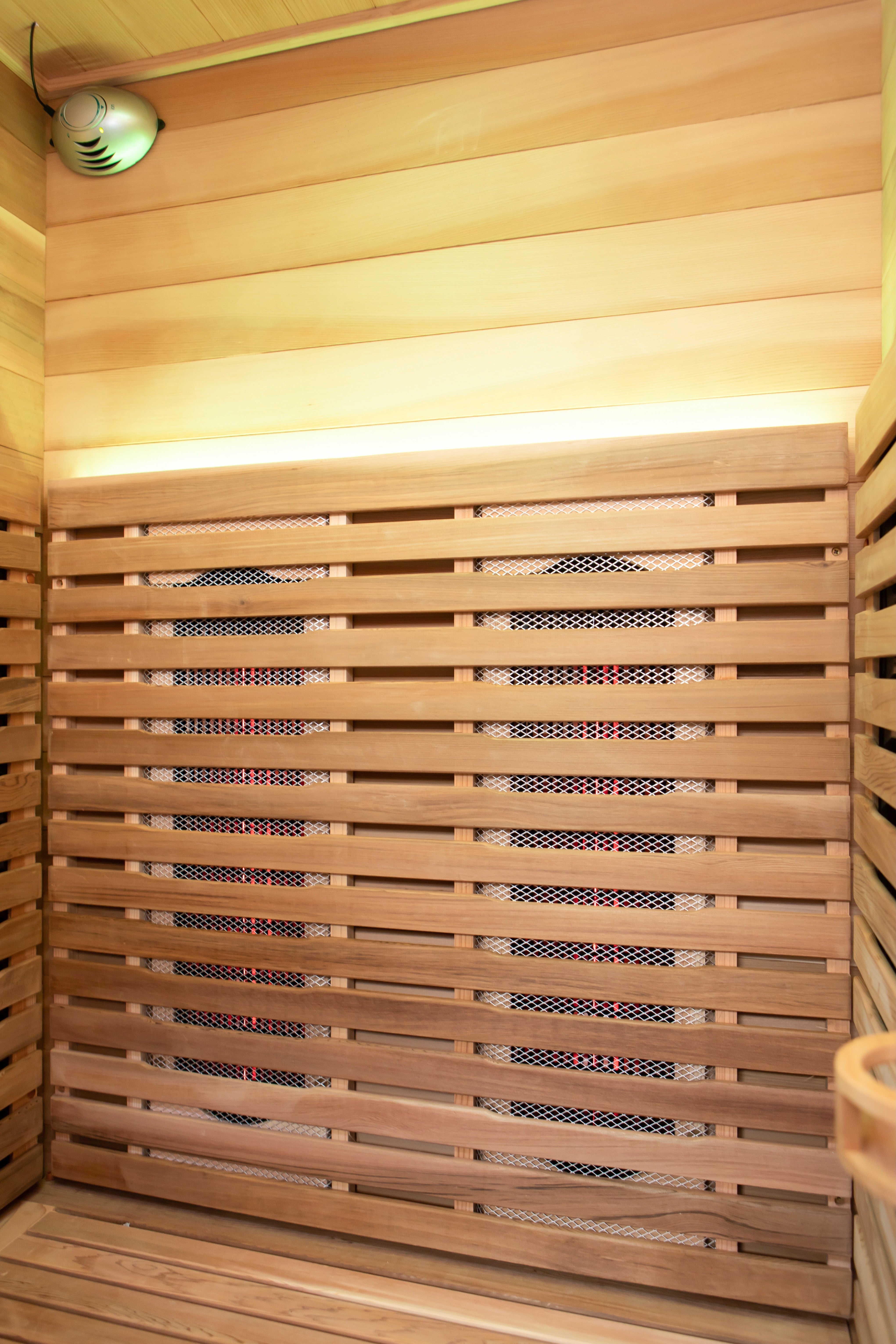 Peak Saunas Rainier 1-Person Full Spectrum Infrared Sauna with XL Medical-Grade Red Light Therapy & Smart WiFi App Control - Energize Trek