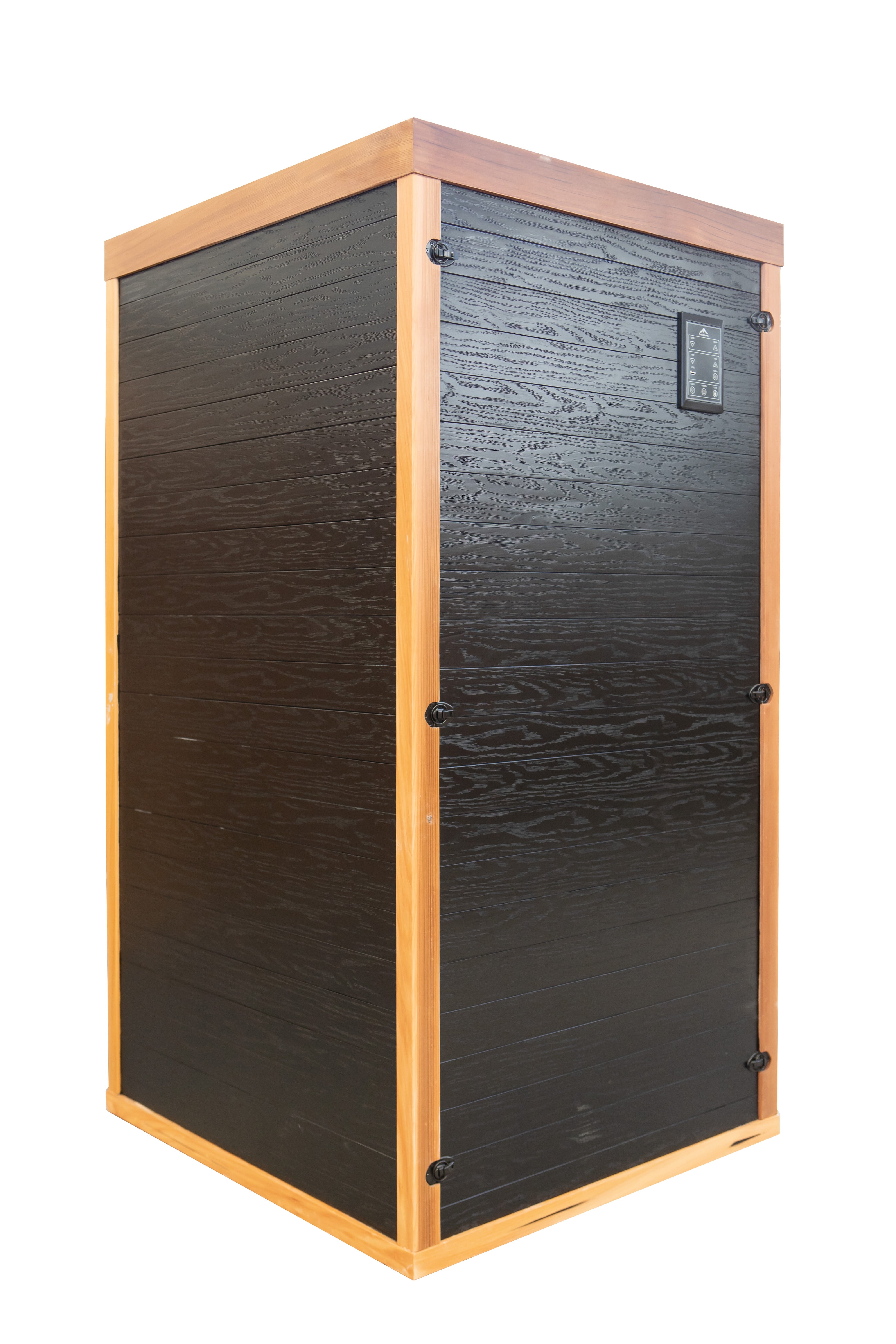 Peak Saunas Rainier 1-Person Full Spectrum Infrared Sauna with XL Medical-Grade Red Light Therapy & Smart WiFi App Control - Energize Trek