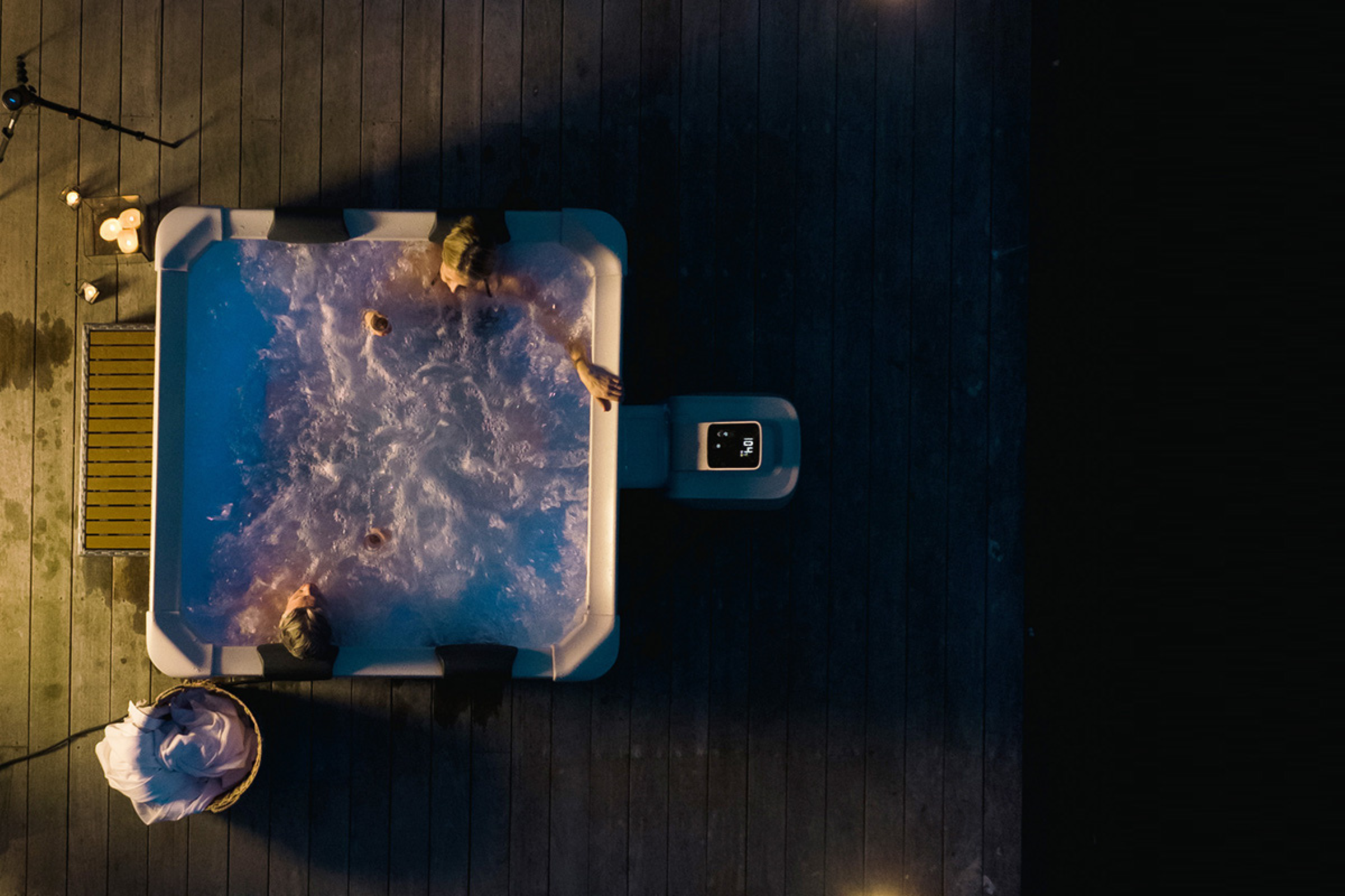 MSPA | OSLO | Frame Series | Rigid Hot Tub & Spa | Light up the night | Upto 6 Person - Energize Trek
