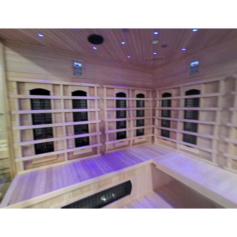 SAUNA EVOLUTION® 5-6 People Traditional Steam And Far Infrared Sauna Room Luxury 4 - Energize Trek