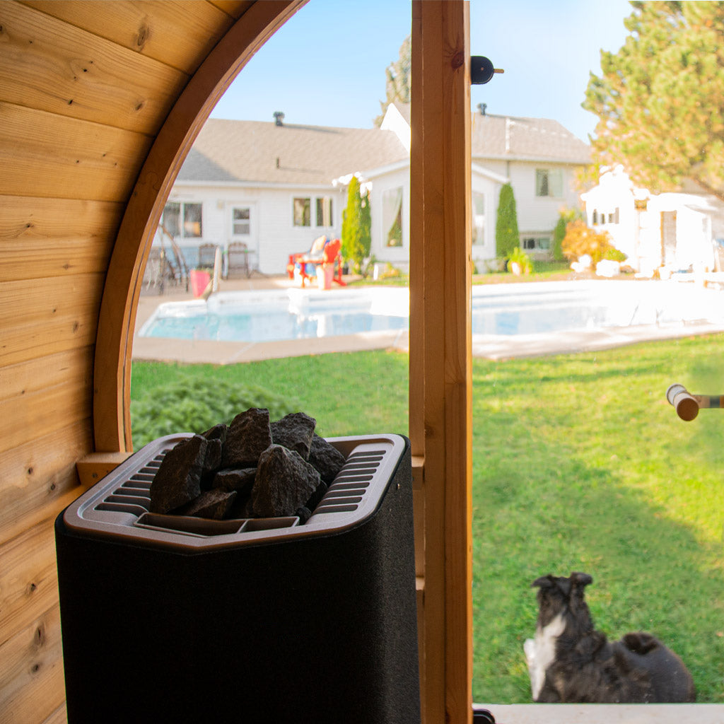 SAUNA EVOLUTION® Barrel Sauna Serenity Nature Air 3 - Energize Trek