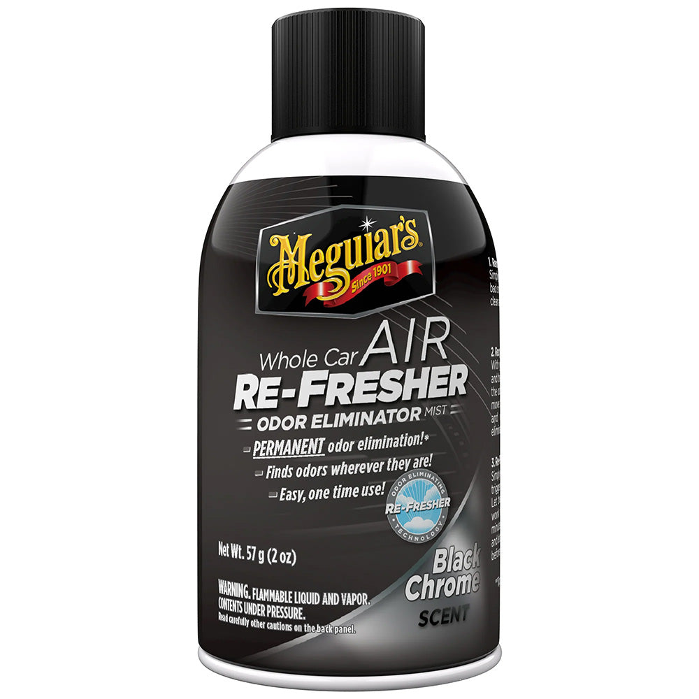 Meguiars Whole Car Air Refresher Odor Eliminator Black Chrome Scent G181302
