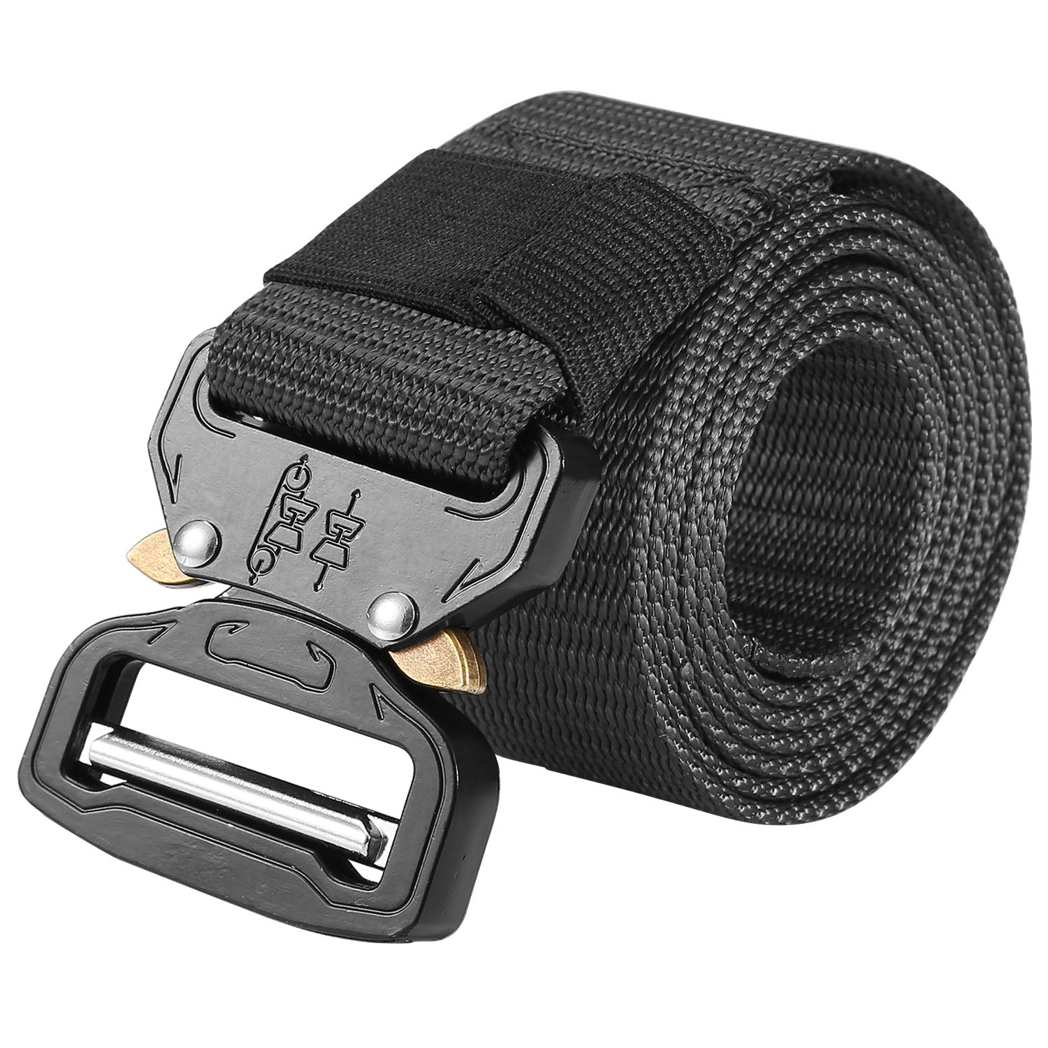 Men Military Belt Adjustable Tactical Belt Combat Waistband w/Metal Buckle Nylon Training Belt - Energize Trek