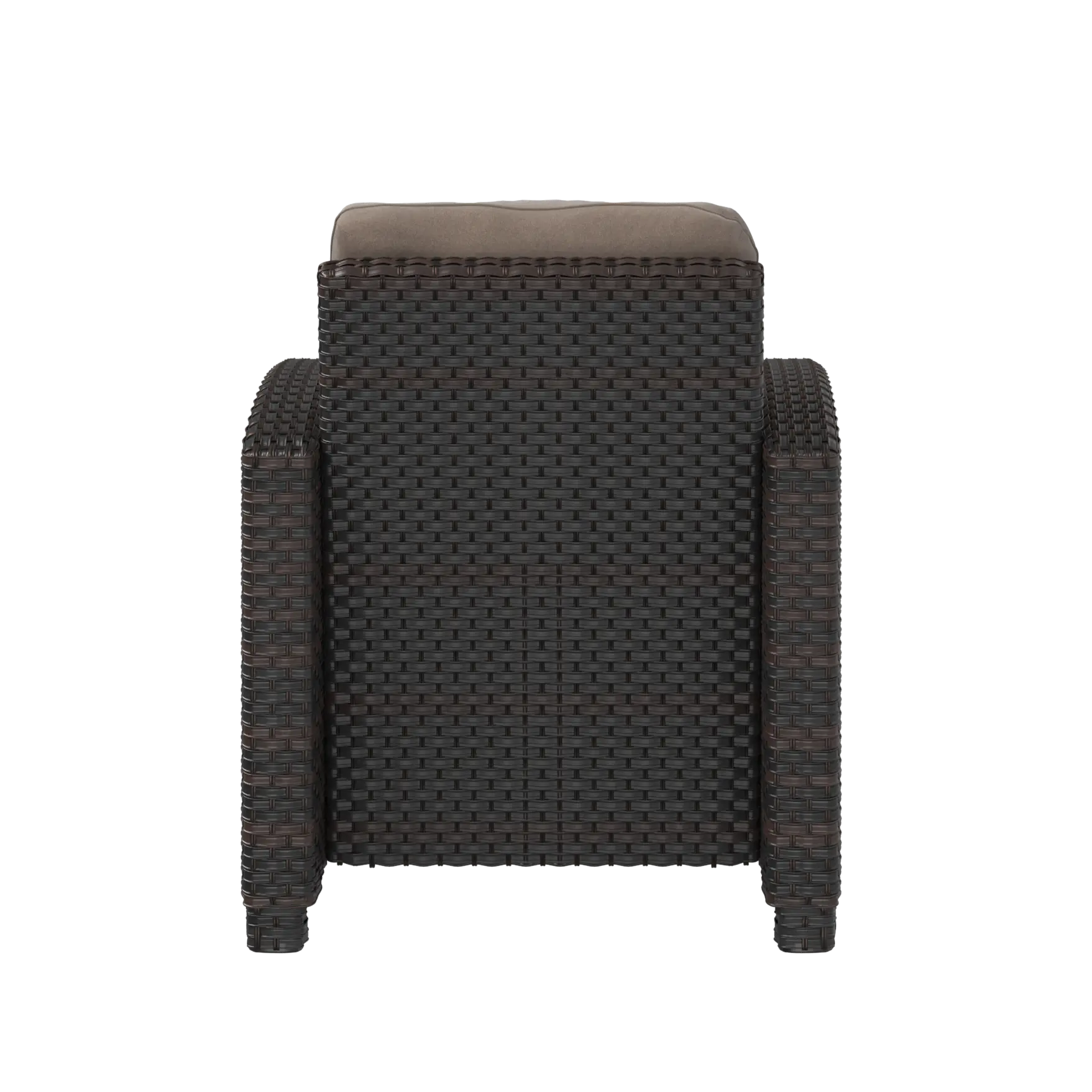 Miles Mocha Finish Outdoor Wicker Club Chair - Energize Trek