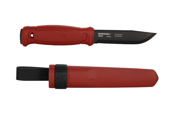 Mora Garberg Blackblade Dala Red Carbon with Simple Poly Sheath #14274 - Energize Trek