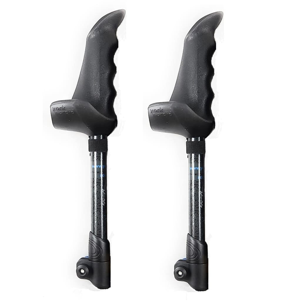 Motivator Swift Connect Travel Poles for Balance and Rehab - Patented Stability Grips - Lightweight, Adjustable and Collapsible includes Detachable Feet and Travel Bag - Energize Trek