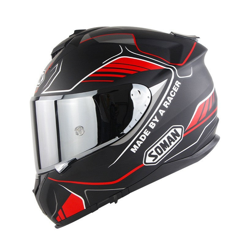 Motorcycle Full Face Helmet Motorcycle Riding Double Lens Full Cover Helmet - Energize Trek