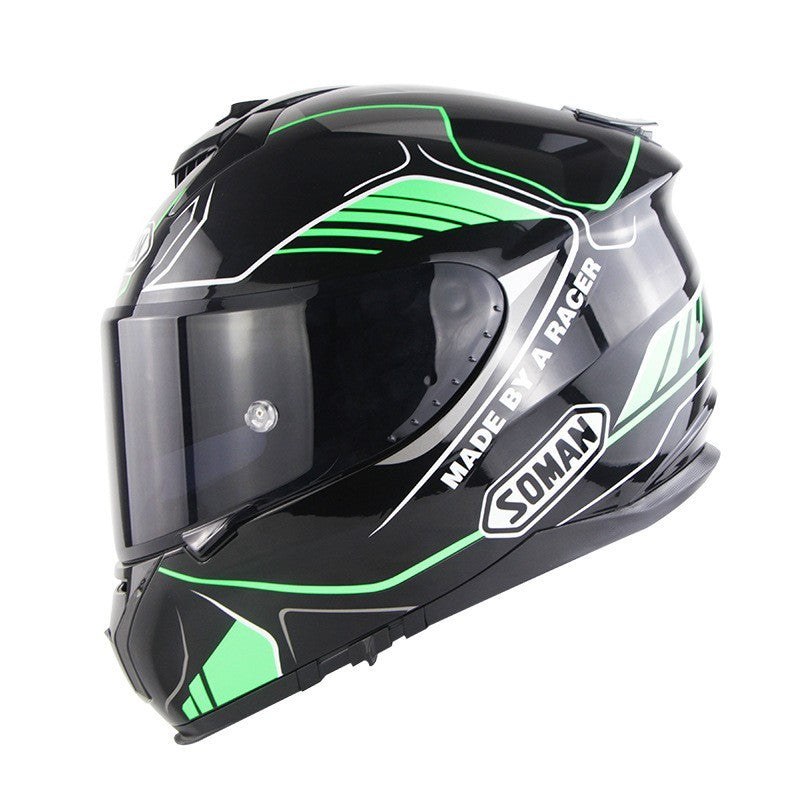 Motorcycle Full Face Helmet Motorcycle Riding Double Lens Full Cover Helmet - Energize Trek