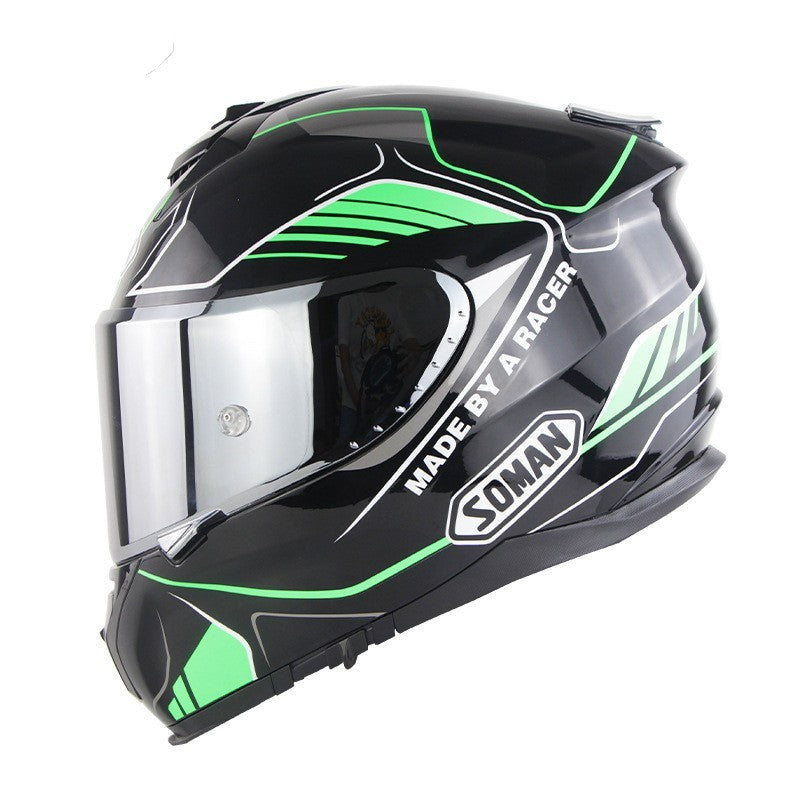 Motorcycle Full Face Helmet Motorcycle Riding Double Lens Full Cover Helmet - Energize Trek