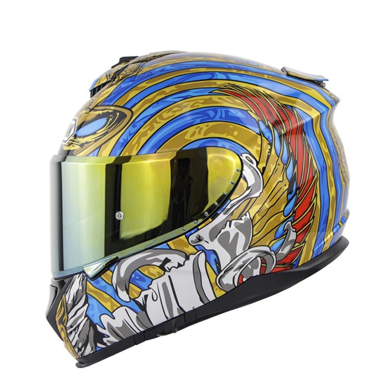 Motorcycle Full Face Helmet Motorcycle Riding Double Lens Full Cover Helmet - Energize Trek