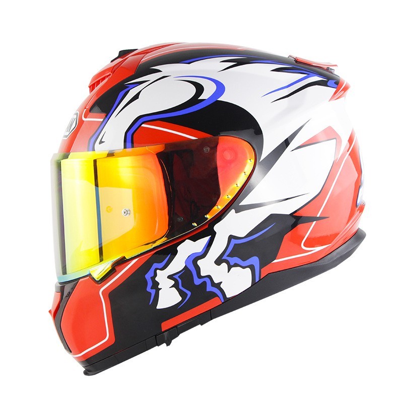 Motorcycle Full Face Helmet Motorcycle Riding Double Lens Full Cover Helmet - Energize Trek