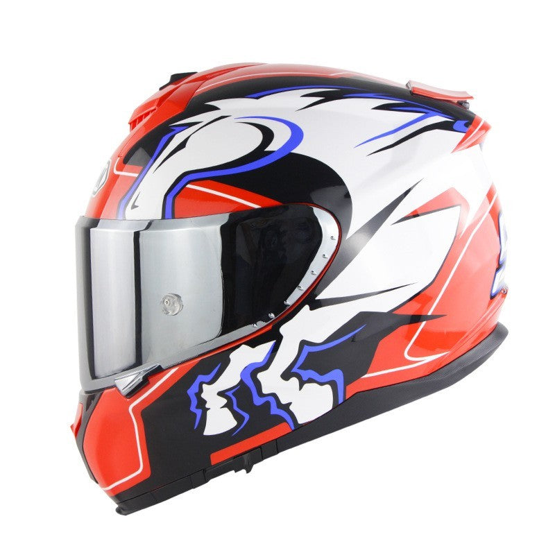 Motorcycle Full Face Helmet Motorcycle Riding Double Lens Full Cover Helmet - Energize Trek