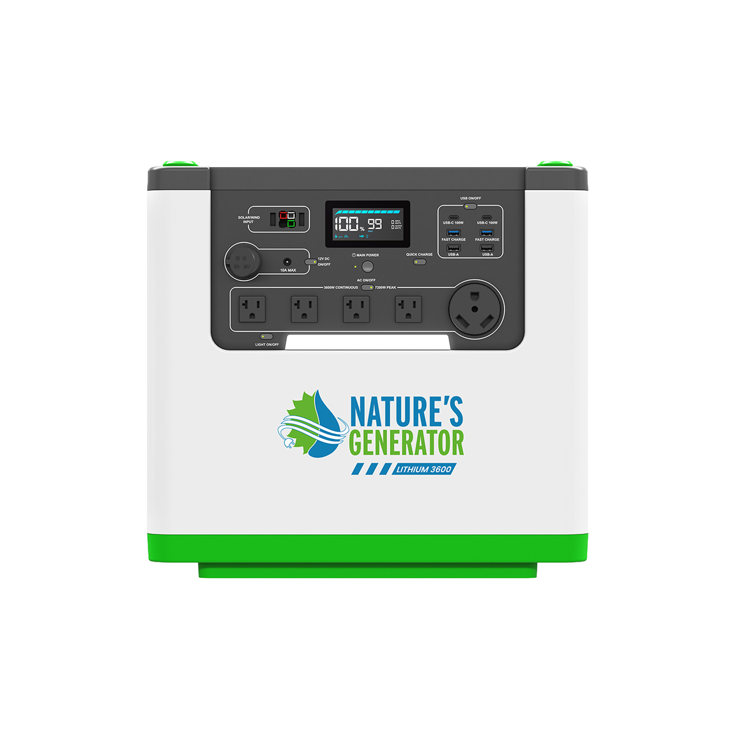 Nature's Generator Lithium 3600 Power Station - Energize Trek