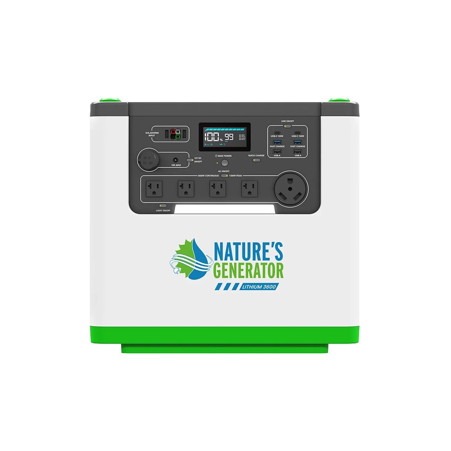 Nature's Generator Lithium 3600 Power Station - Energize Trek