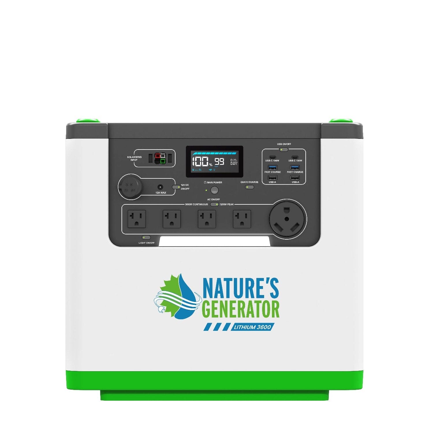 Nature's Generator Lithium 3600 Solar Generator - Energize Trek
