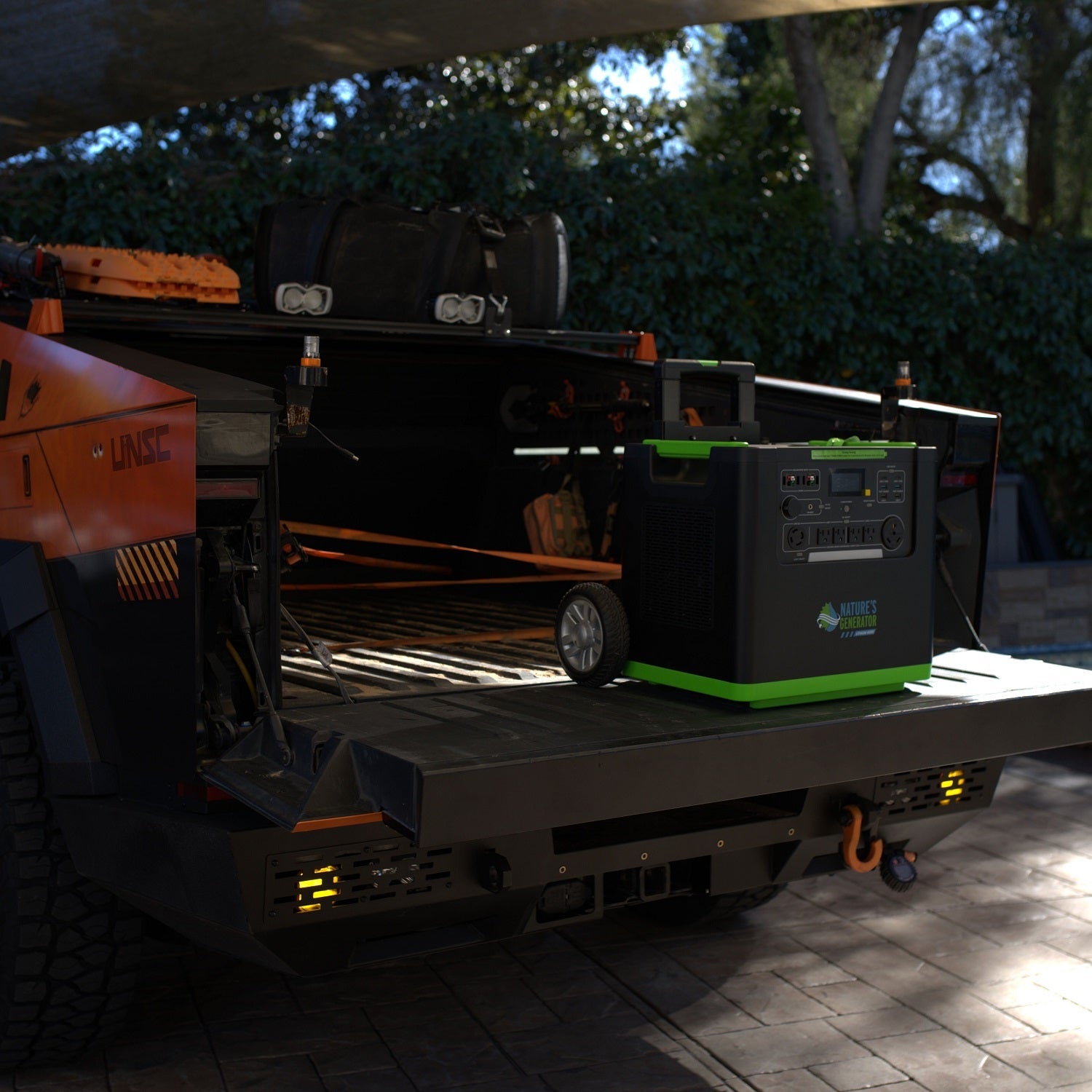 Nature's Generator Lithium 6000 and Transfer Switch - Energize Trek