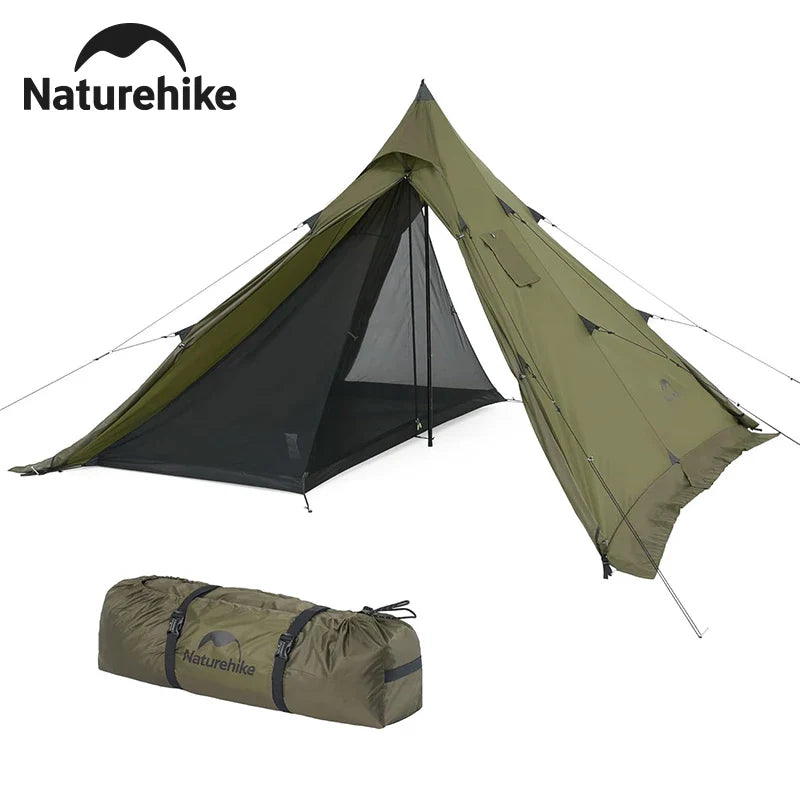 Naturehike Ultralight Camping Tent Chimney Window Teepee Pyramid - Energize Trek