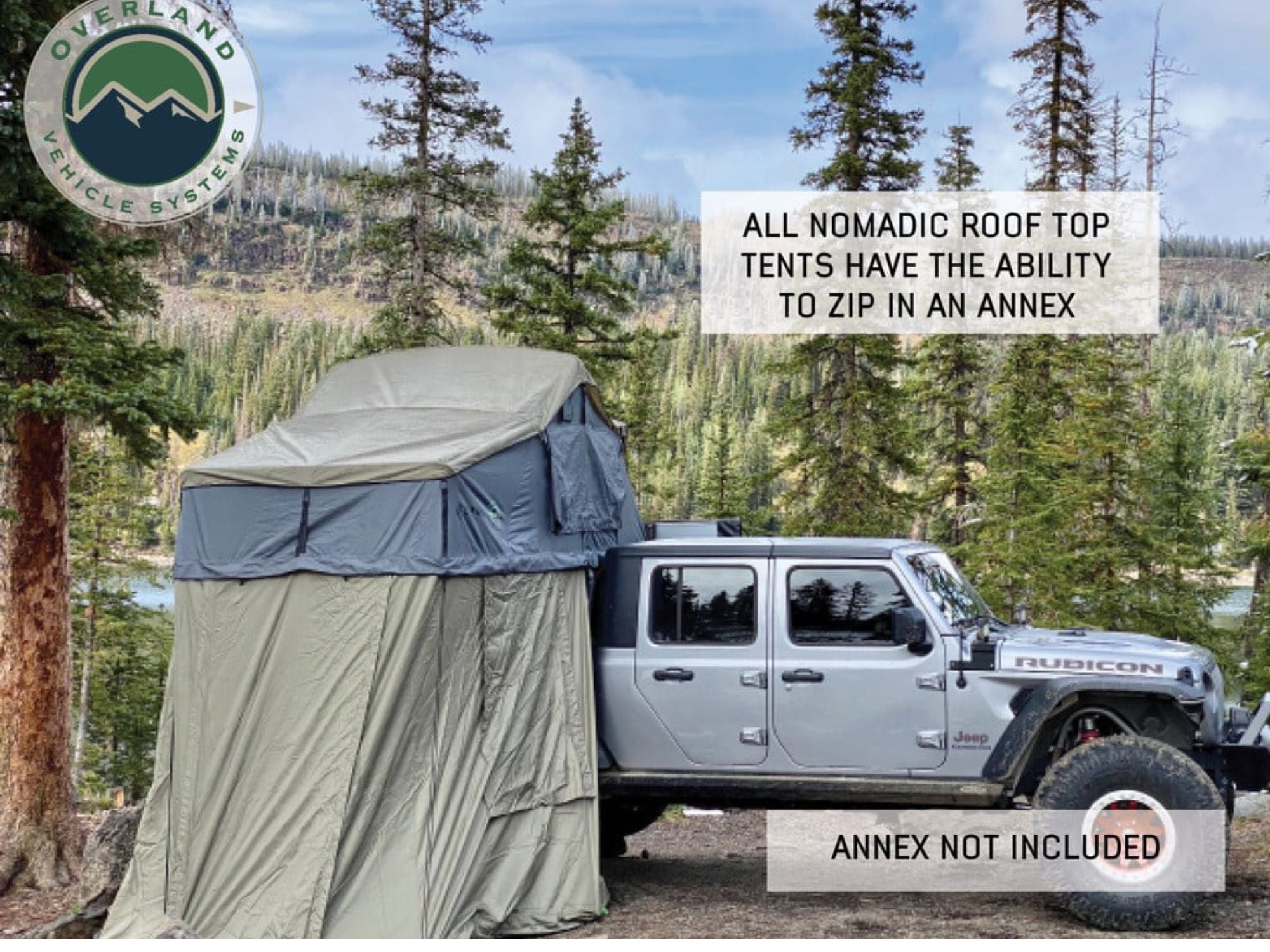 Overland Vehicle Systems Nomadic 4 Roof Top Tent - 4 Person - Energize Trek