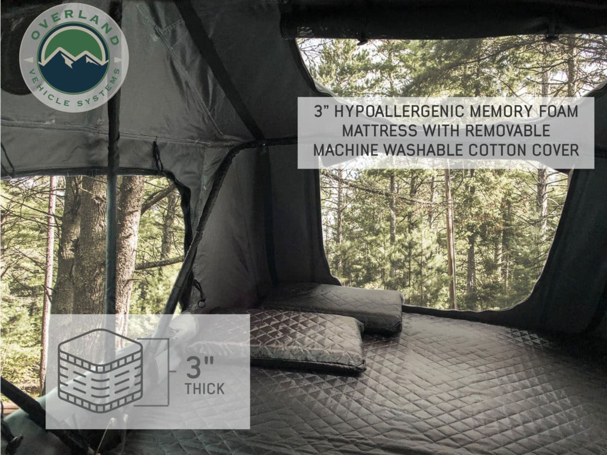 Overland Vehicle Systems Nomadic 4 Roof Top Tent - 4 Person - Energize Trek