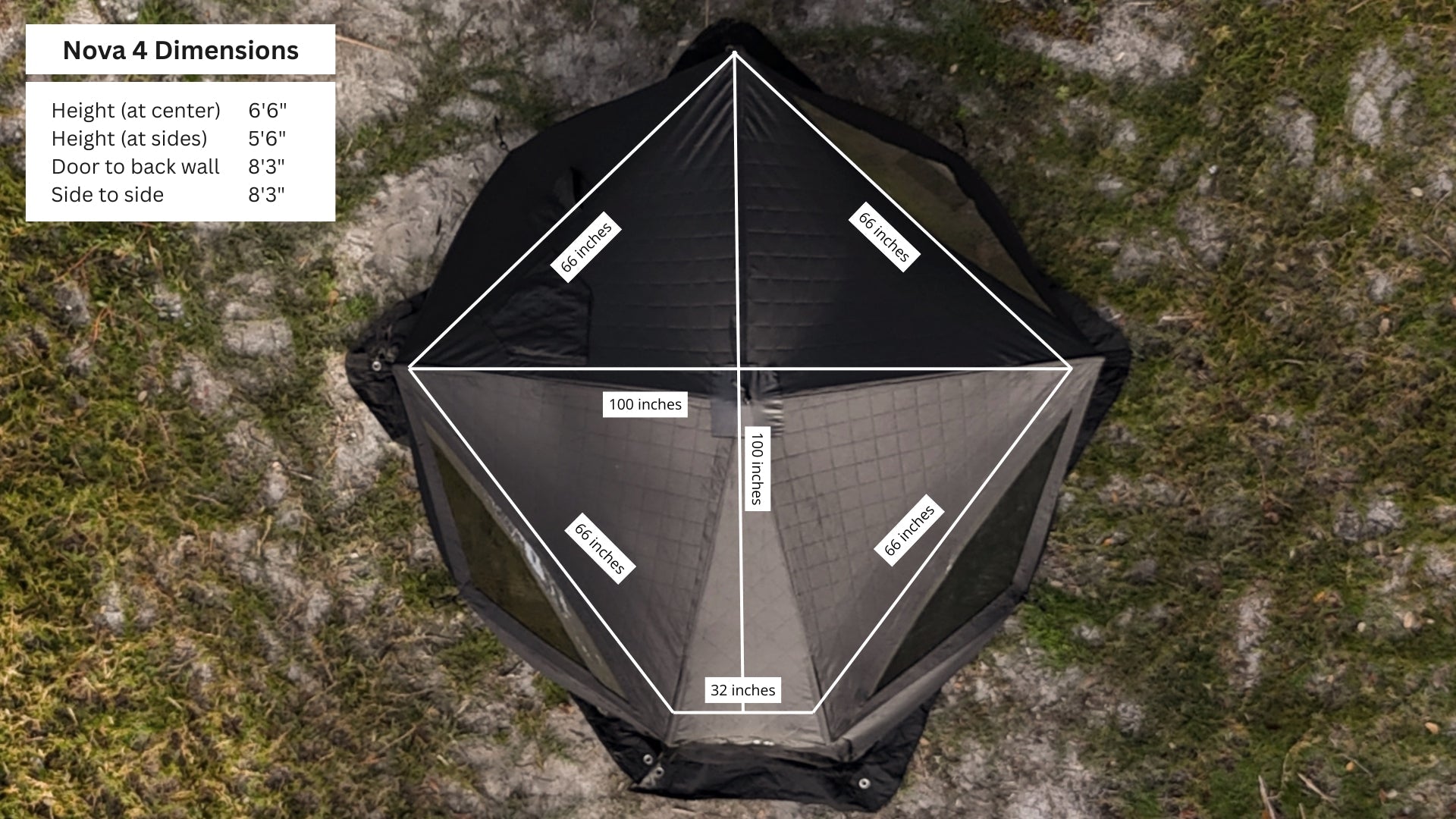 Nova 4 Sauna Tent (4-person; tent only) - Energize Trek