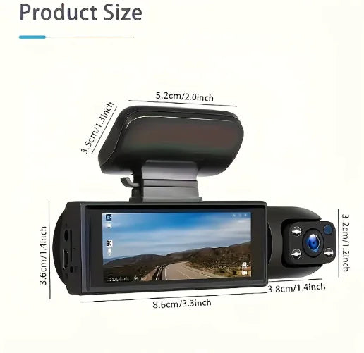 360° Dual Lens Car Dash Cam - Energize Trek