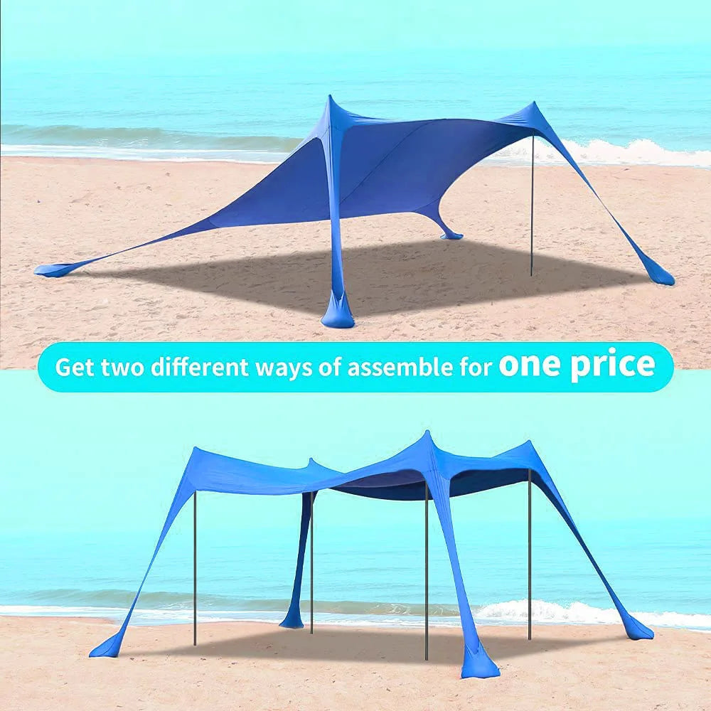 Outdoor Canopy Tent For Lawn And Beach Portable Camping Shelter - Energize Trek