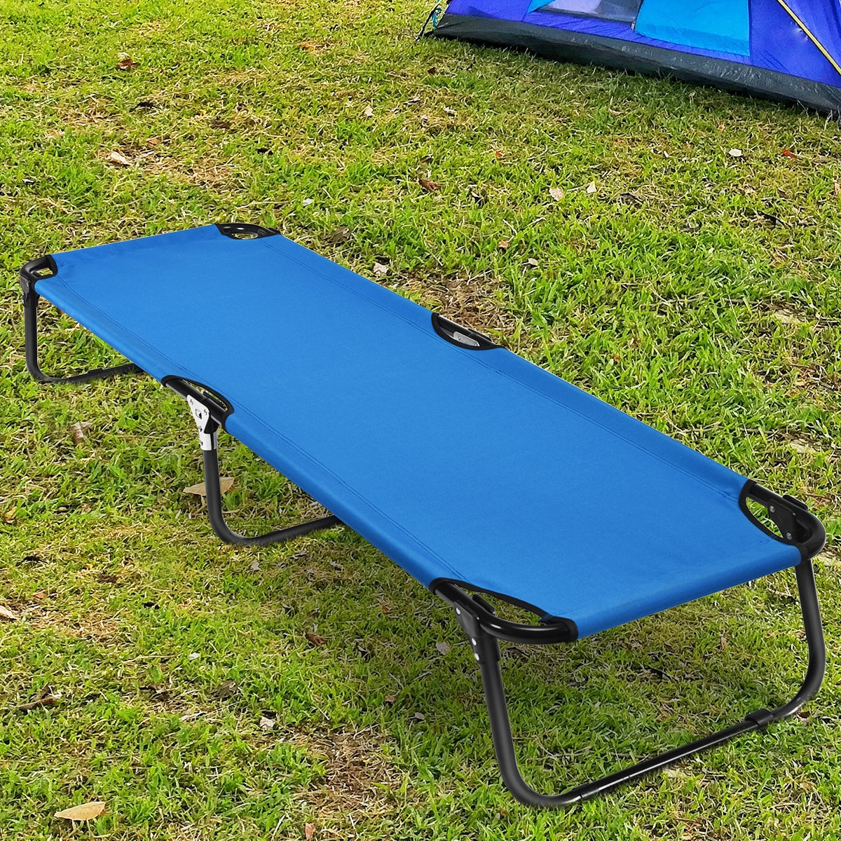 Outdoor Folding Camping Bed for Sleeping Hiking Travel-Black - Energize Trek