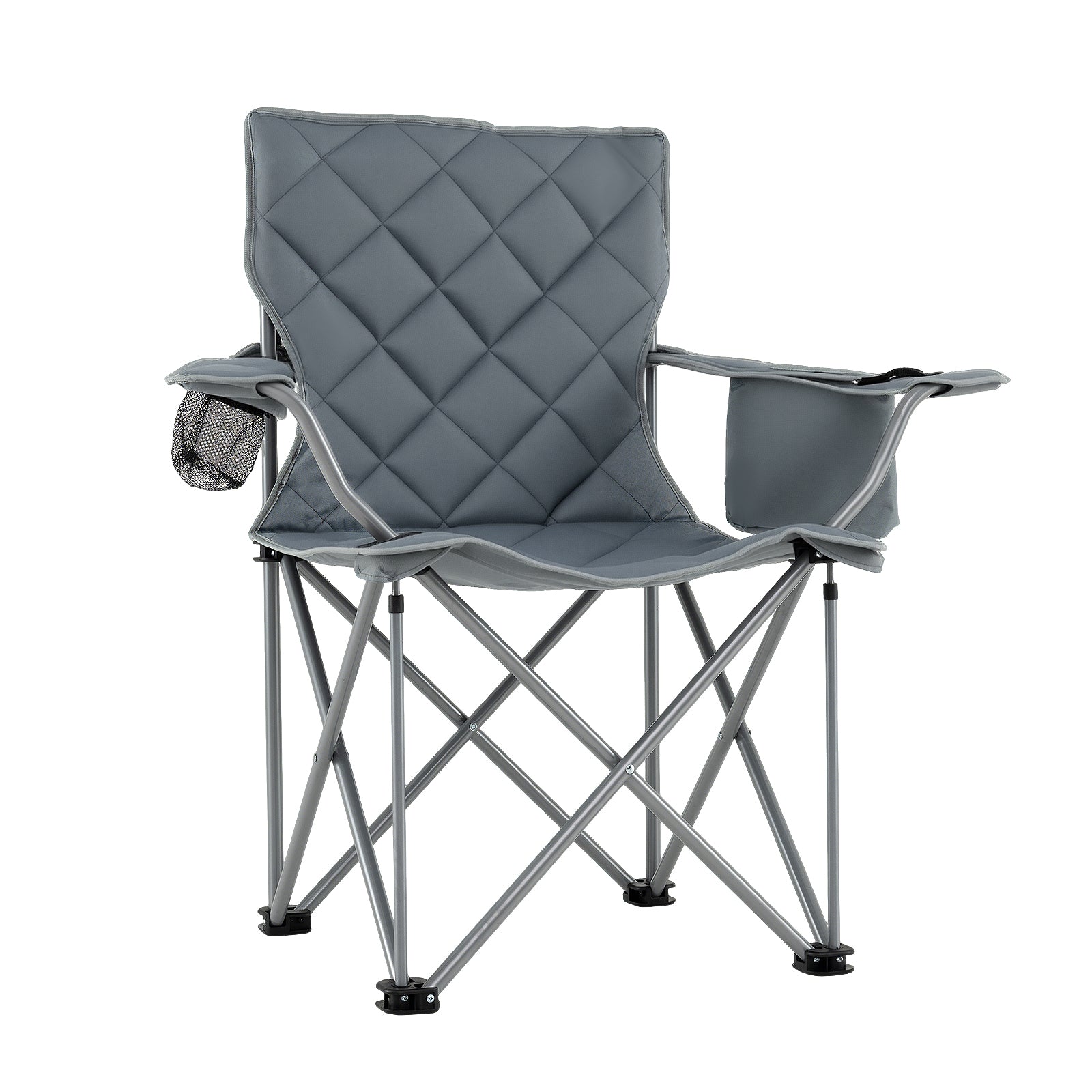Oversized Camping Chairs Outdoor Folding Chair with Cooler Pouch and Cup Holder - Energize Trek