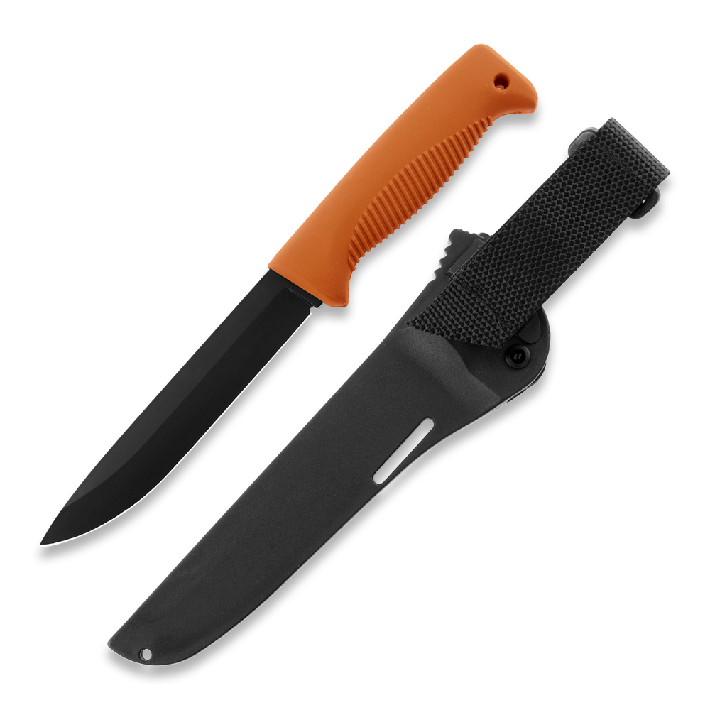 Peltonen M95 Ranger Puukko Black Cerakote Orange Handle FJP140 - Energize Trek