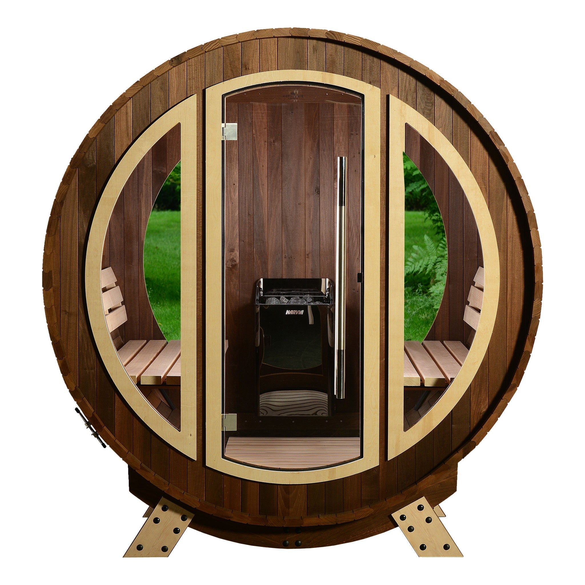 SAUNA EVOLUTION® Barrel Sauna Serenity Nature Air 9 - Energize Trek