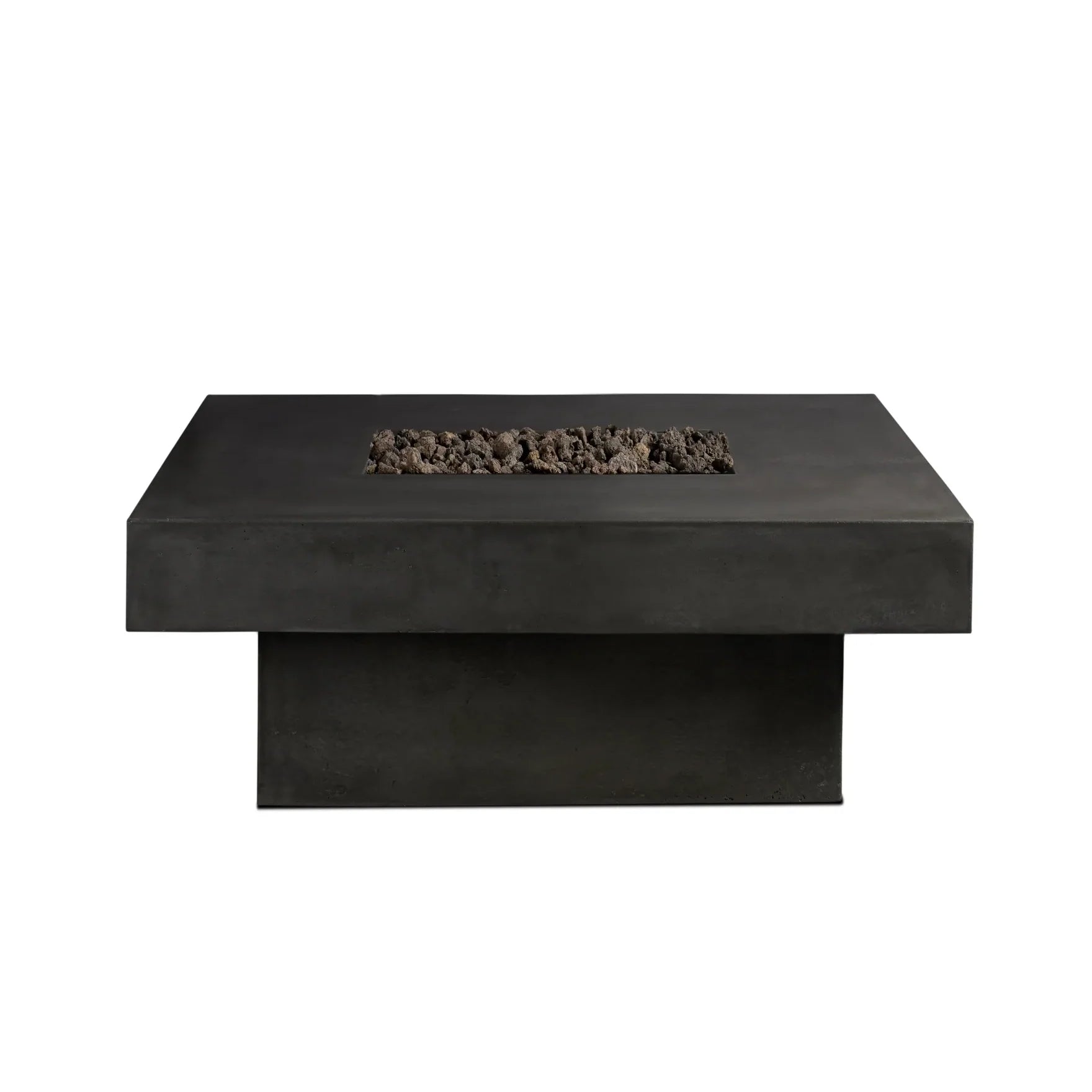 Platz - Square Concrete Fire Pit Table - Energize Trek