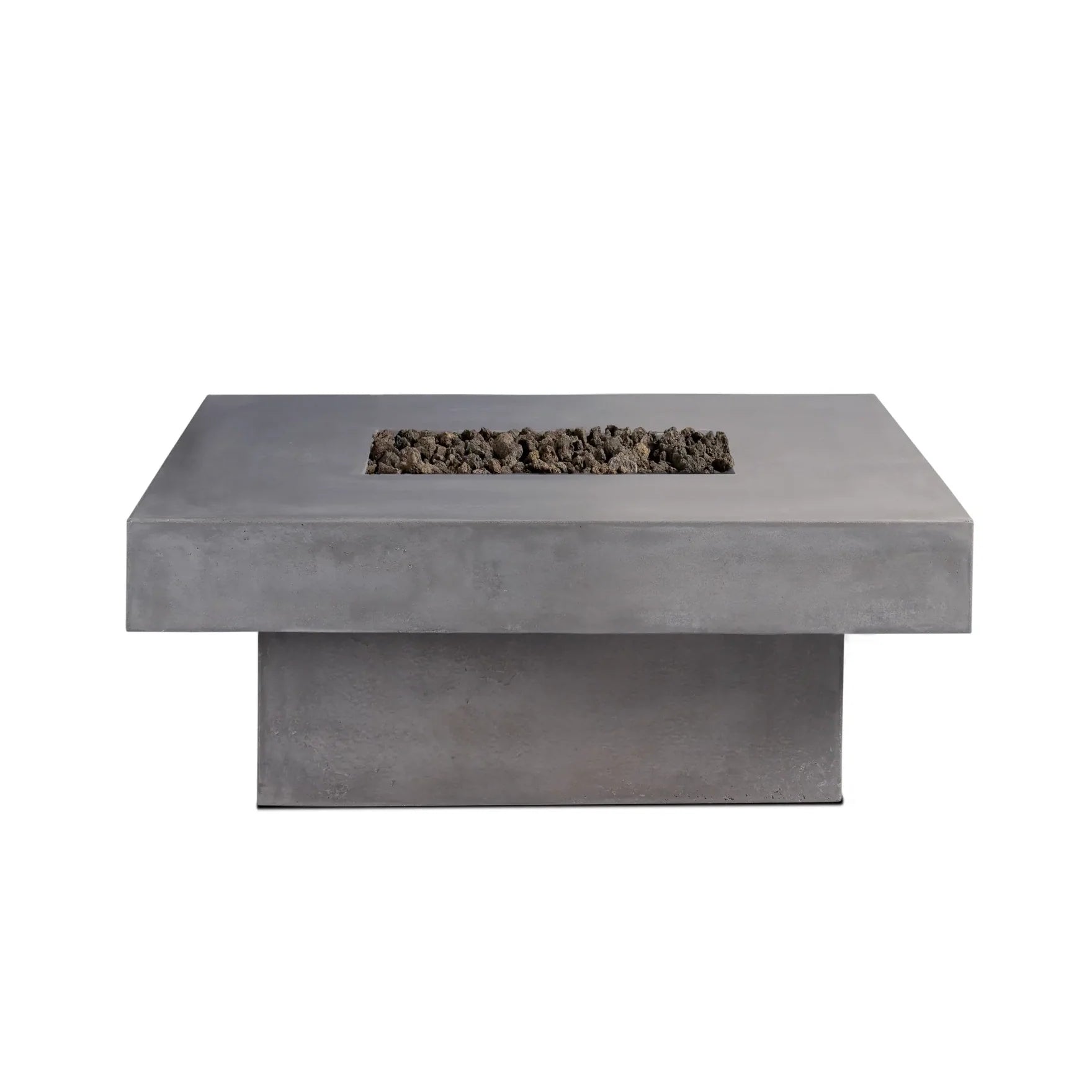Platz - Square Concrete Fire Pit Table - Energize Trek