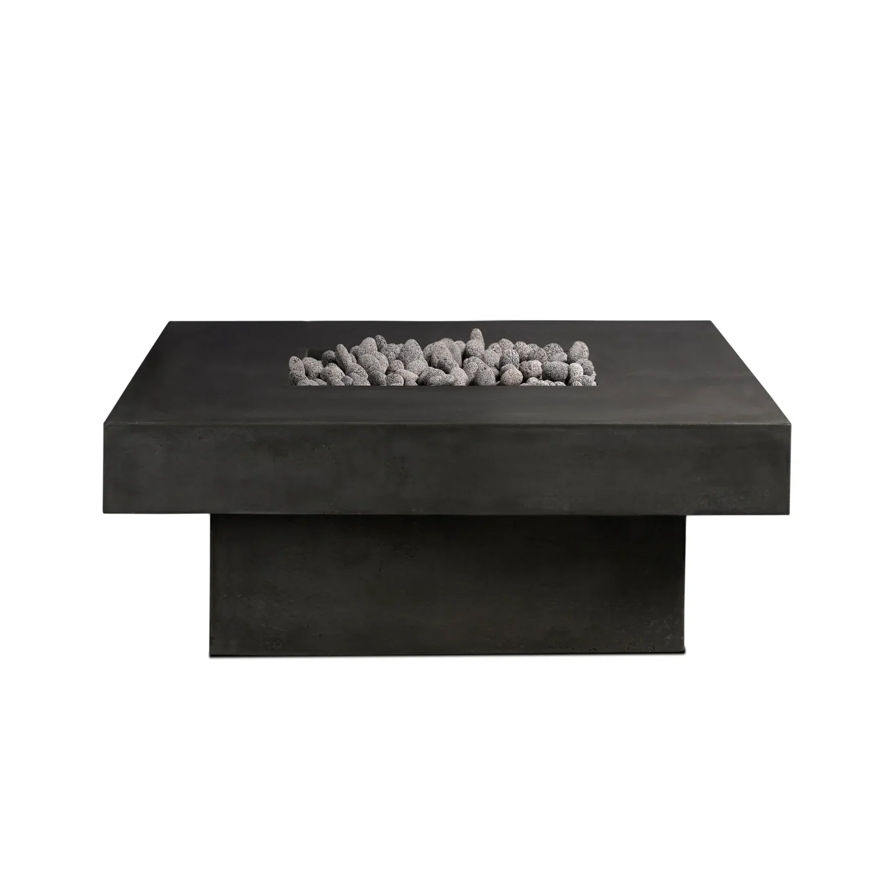 Platz - Square Concrete Fire Pit Table - Energize Trek
