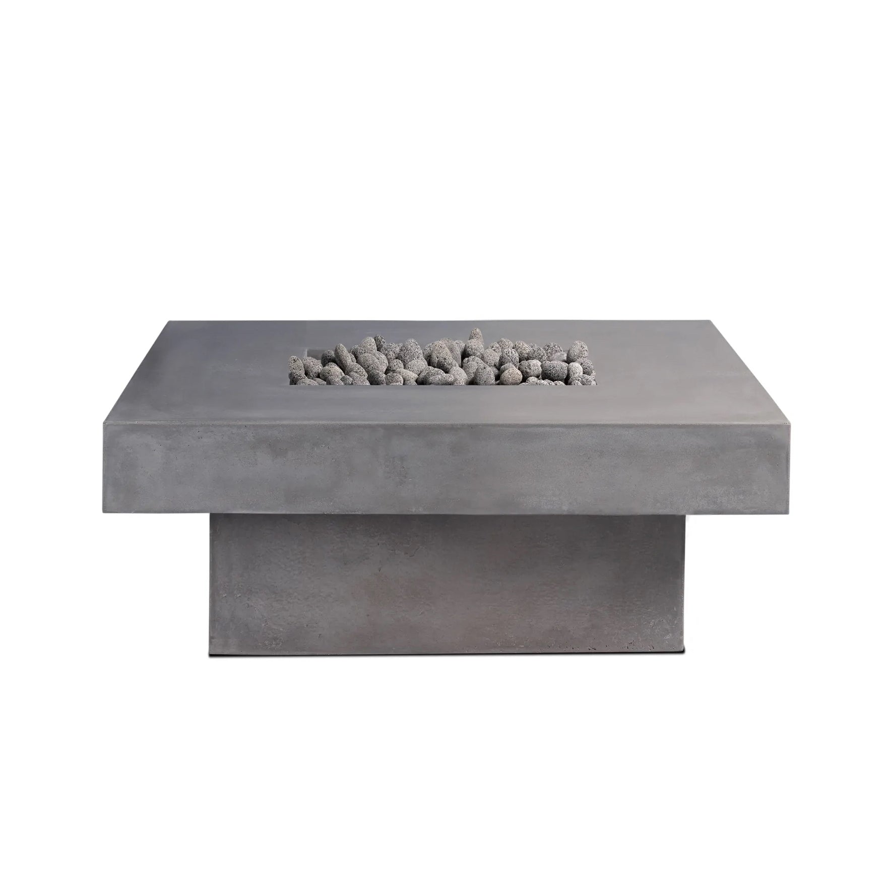 Platz - Square Concrete Fire Pit Table - Energize Trek
