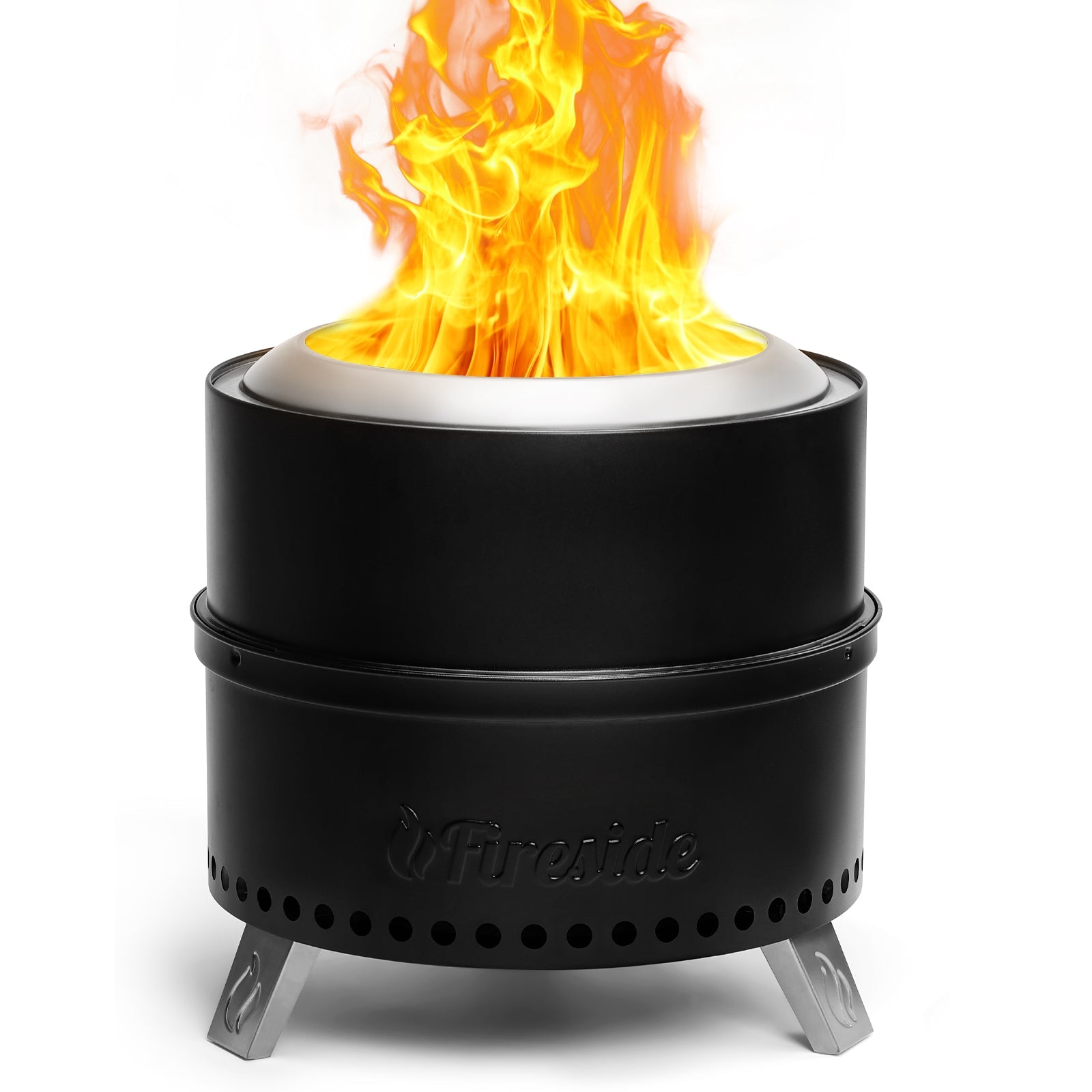 Pluto R19-PG Smokeless Outdoor Fire Pit - Painted Black - Energize Trek