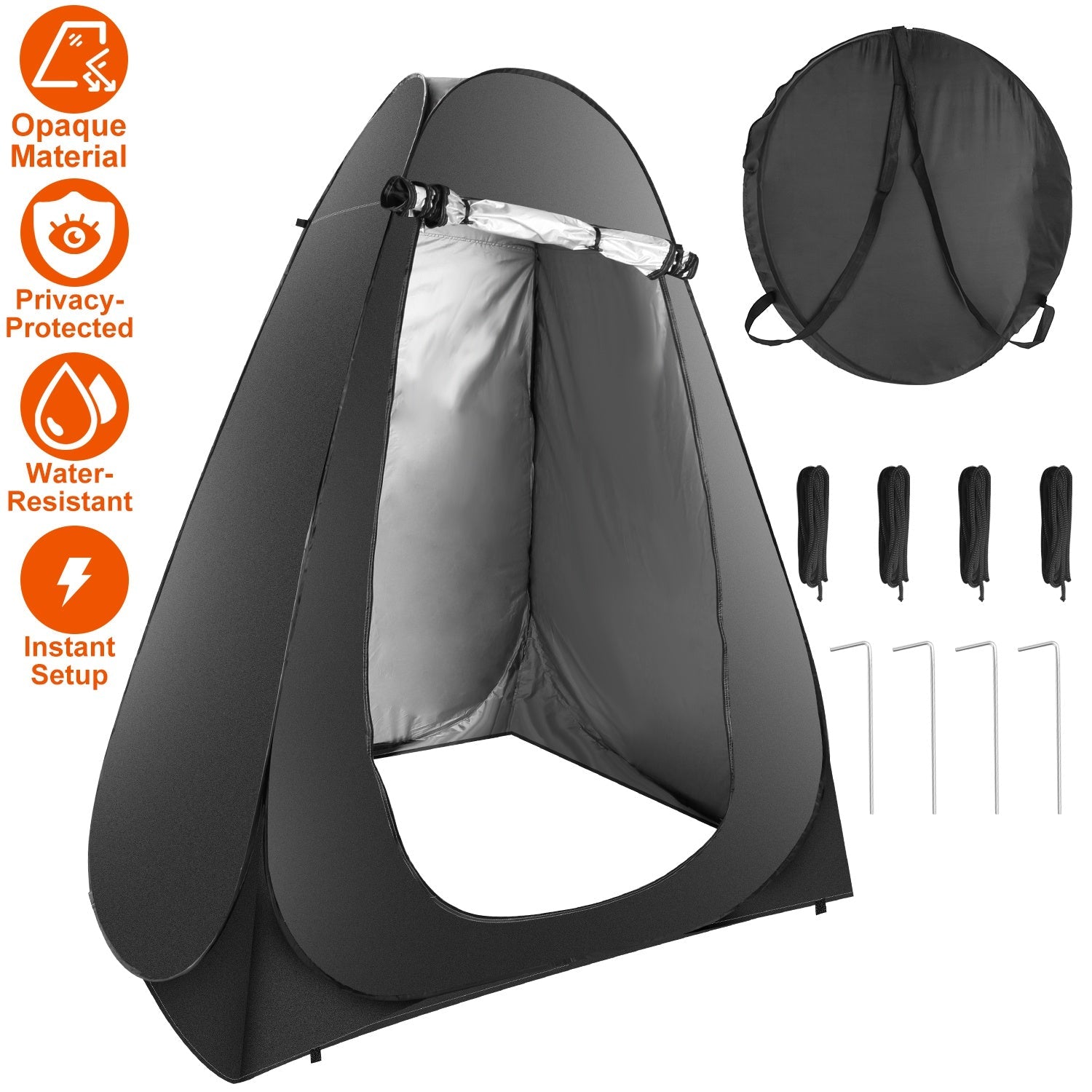 Pop Up Privacy Tent Foldable Outdoor Shower Toilet Tent Portable Clothes Changing Room Camping Shelter with Carry Bag for Camping Hiking Beach Picnic - Energize Trek