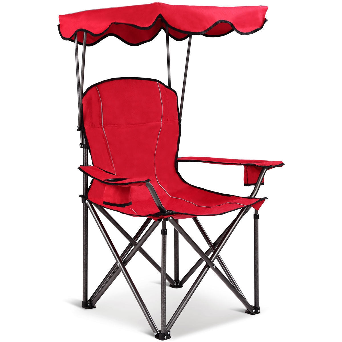 Portable Folding Beach Canopy Chair with Cup Holders - Energize Trek