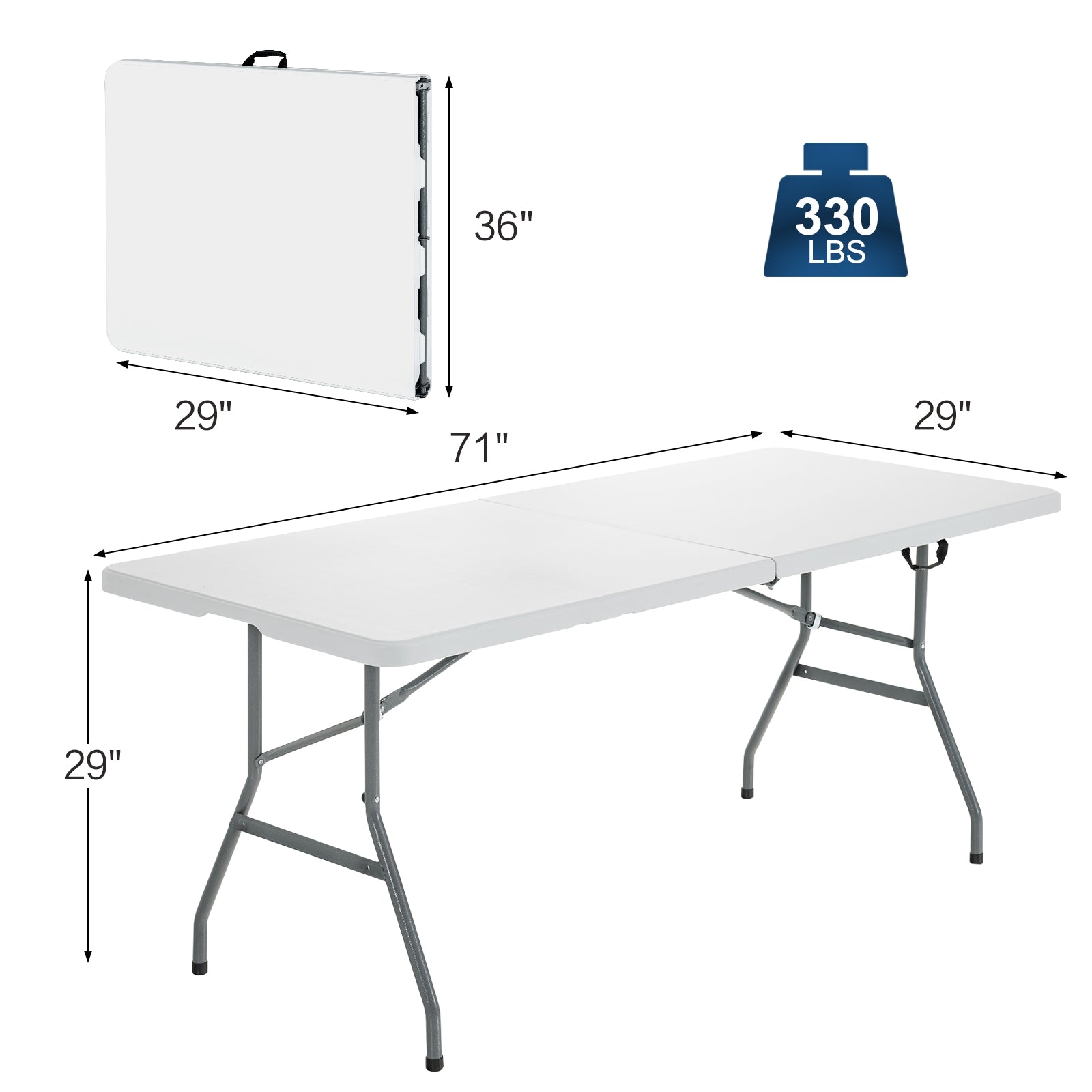 Portable Folding Camping Table with Carrying Handle - Energize Trek