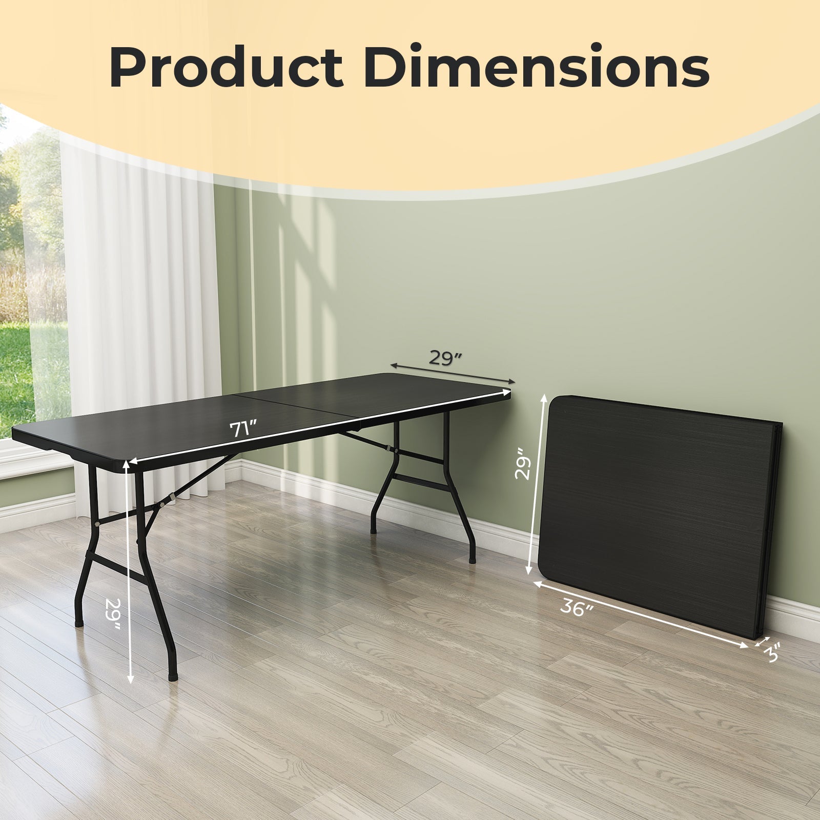 Portable Folding Camping Table with Carrying Handle - Energize Trek
