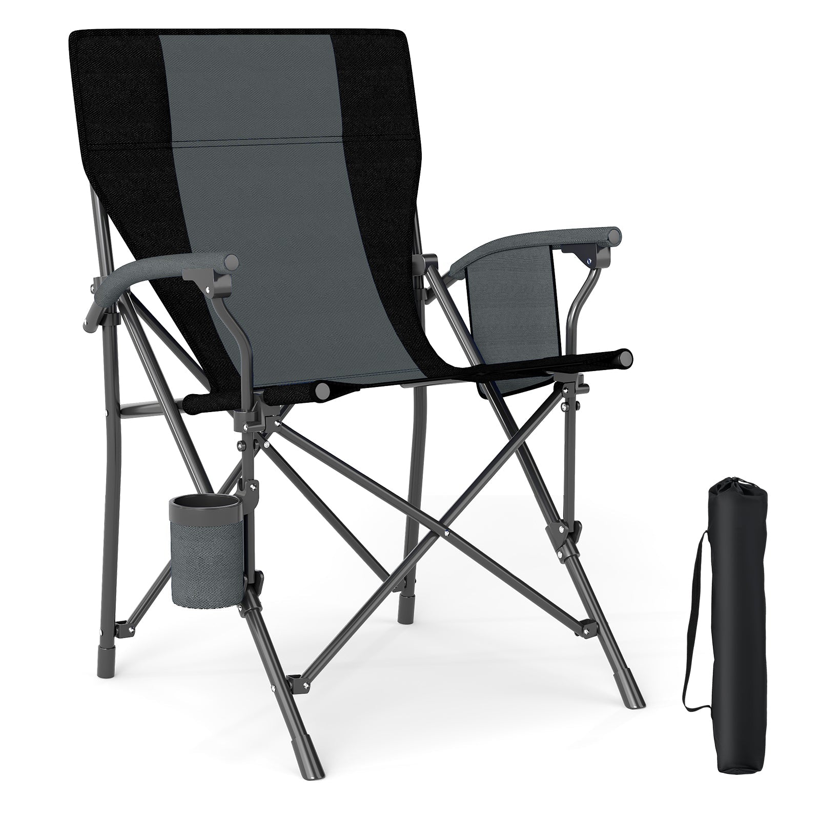 Portable Folding Oxford Cloth Camping Chair with Cup Holder and Side Pocket - Energize Trek