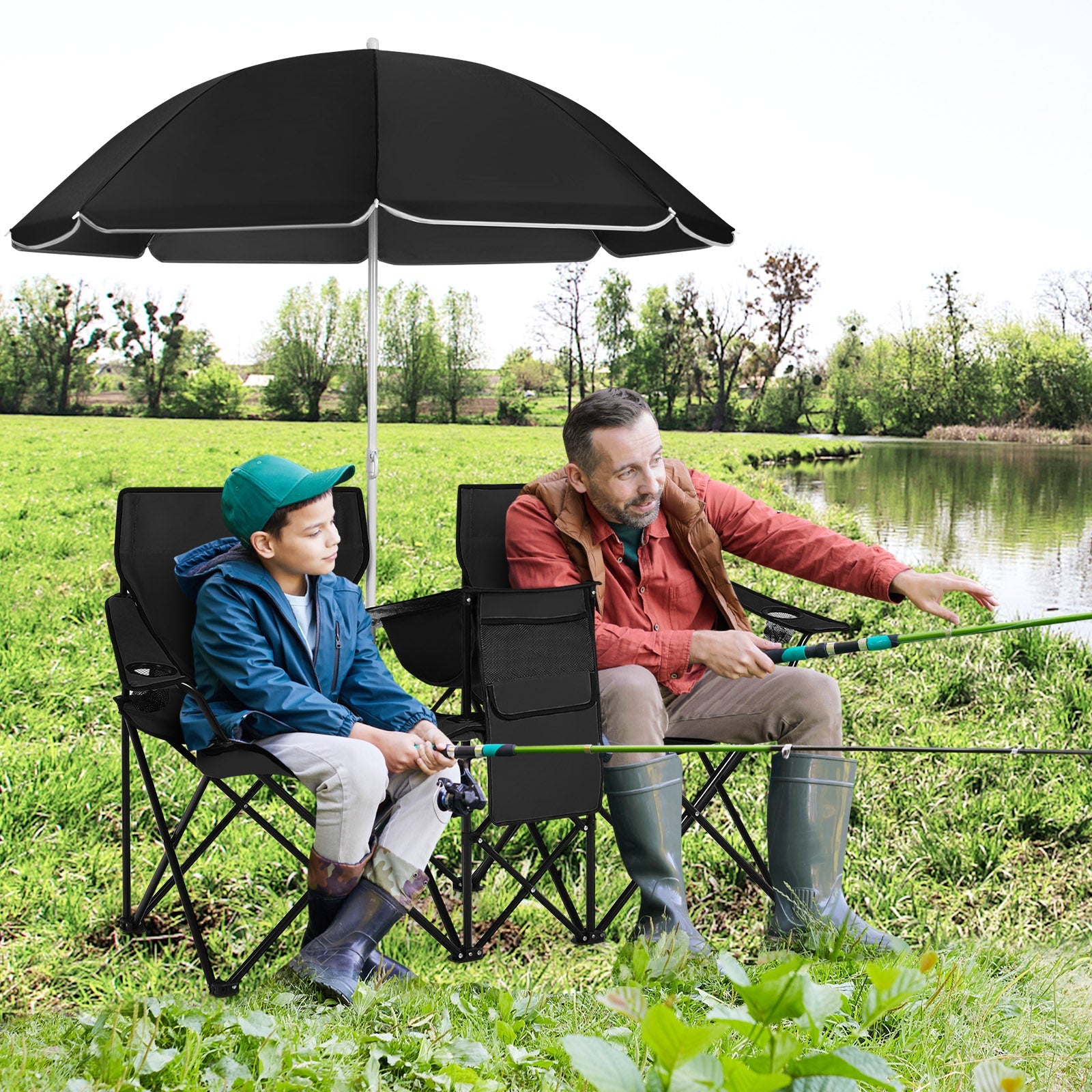 Portable Folding Picnic Double Chair - Energize Trek