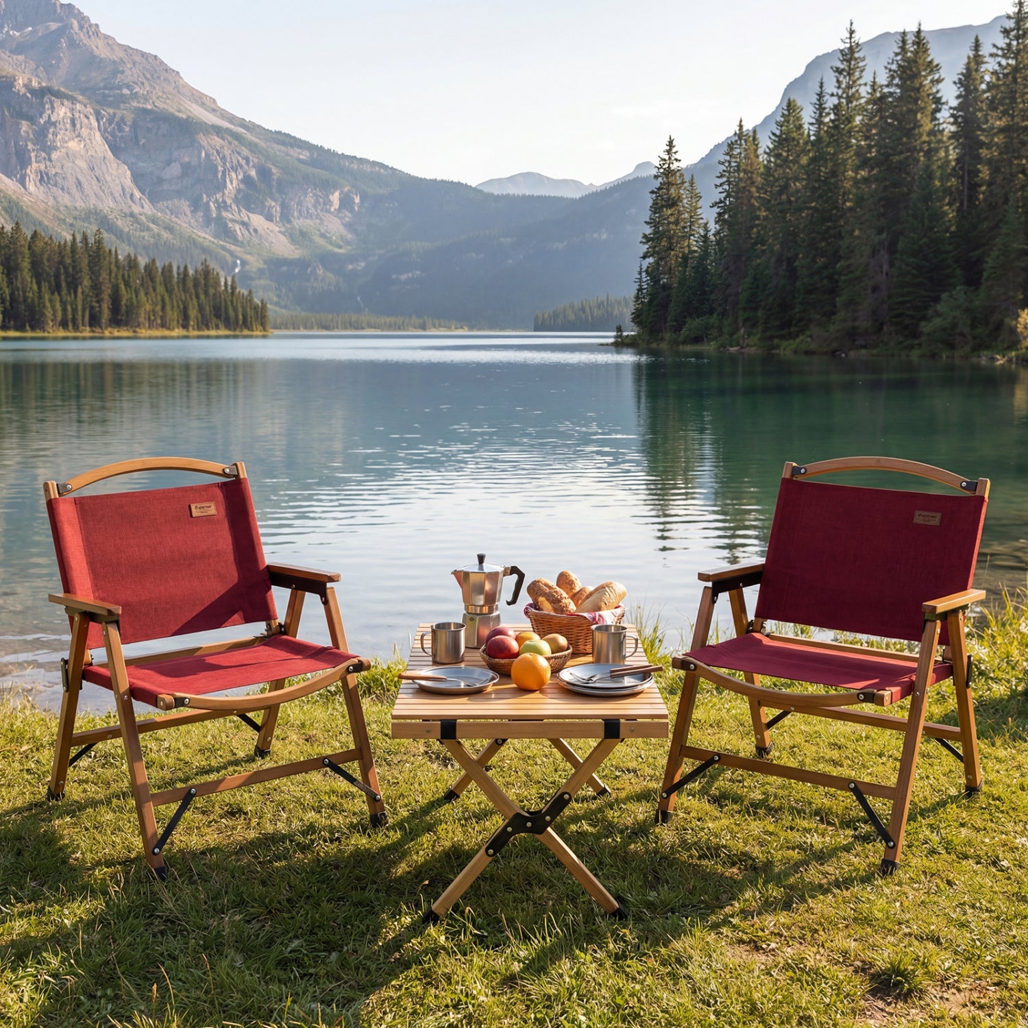 Portable and Lightweight Folding Camping Chair for Patio Picnic Leisure Fishing Travel Beach-Red - Energize Trek