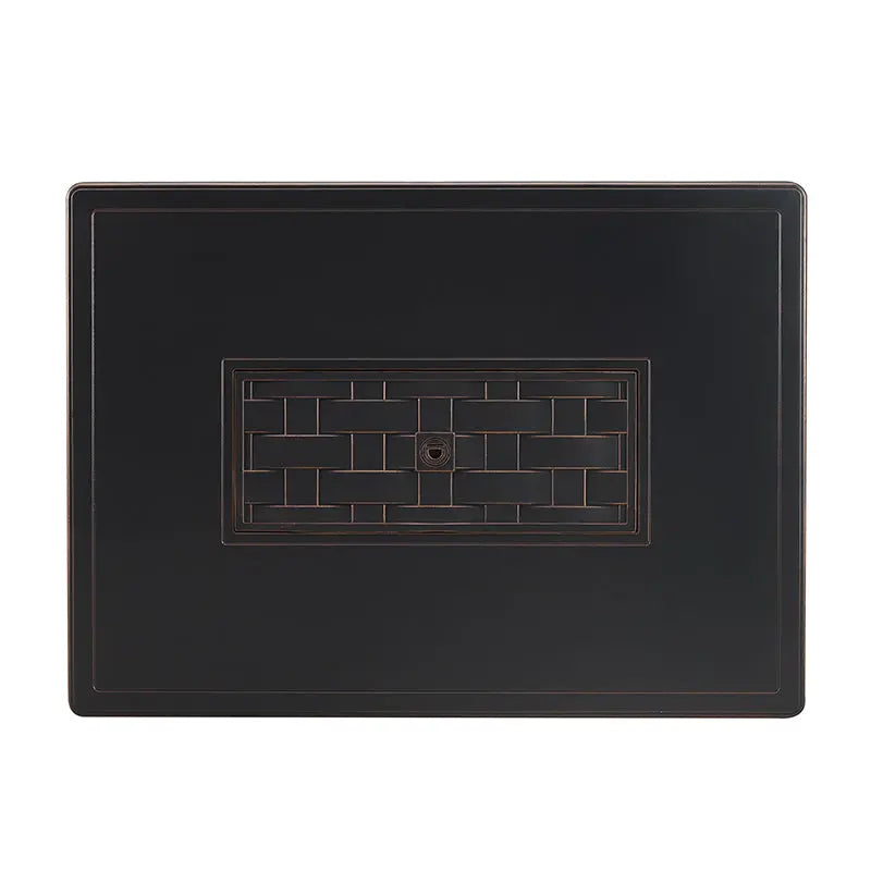 Preston 44" Rectangular Basketweave Aluminum Convertible Gas Fire Pit Table - Energize Trek