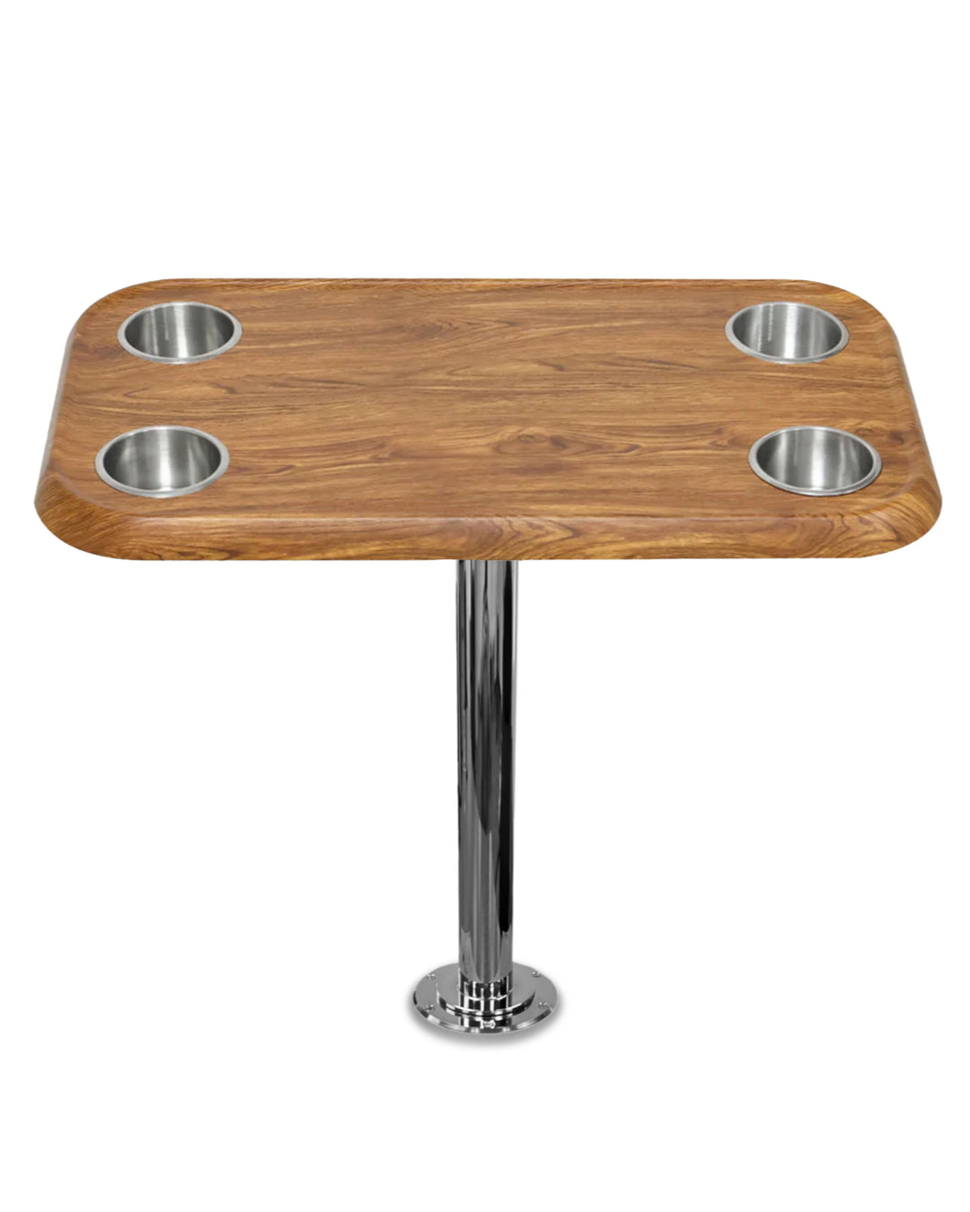 RV Side Tables | RV End Tables - Table Set - 6" Flush Mount Floor Plate / Anti Wobble, Cocktail Design (6 colors) - Energize Trek