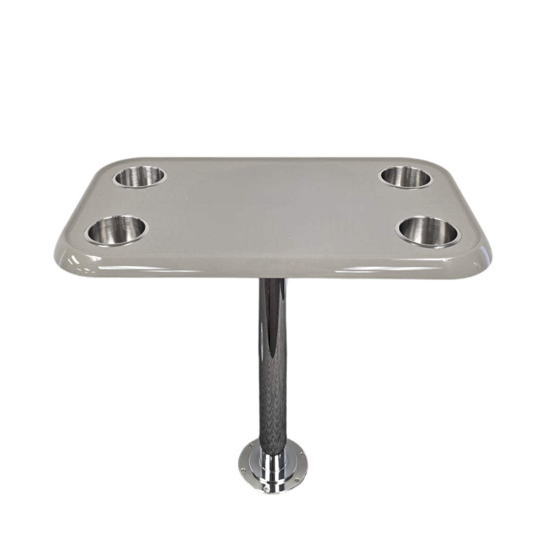 RV Side Tables | RV End Tables - Table Set - 6" Flush Mount Floor Plate / Anti Wobble, Cocktail Design (6 colors) - Energize Trek