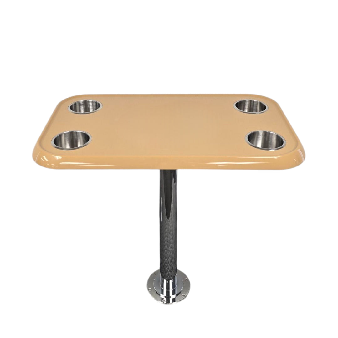 RV Side Tables | RV End Tables - Table Set - 6" Flush Mount Floor Plate / Anti Wobble, Cocktail Design (6 colors) - Energize Trek