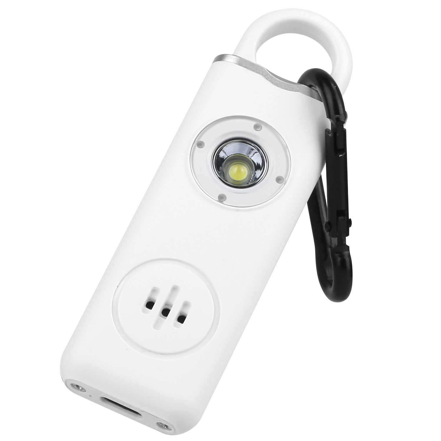 Rechargeable Personal Safety Alarm Portable 130dB Self-defense Siren with Strobe Light LED Light Carabiner Emergency Escape Tool for Women Kids Elderl - Energize Trek