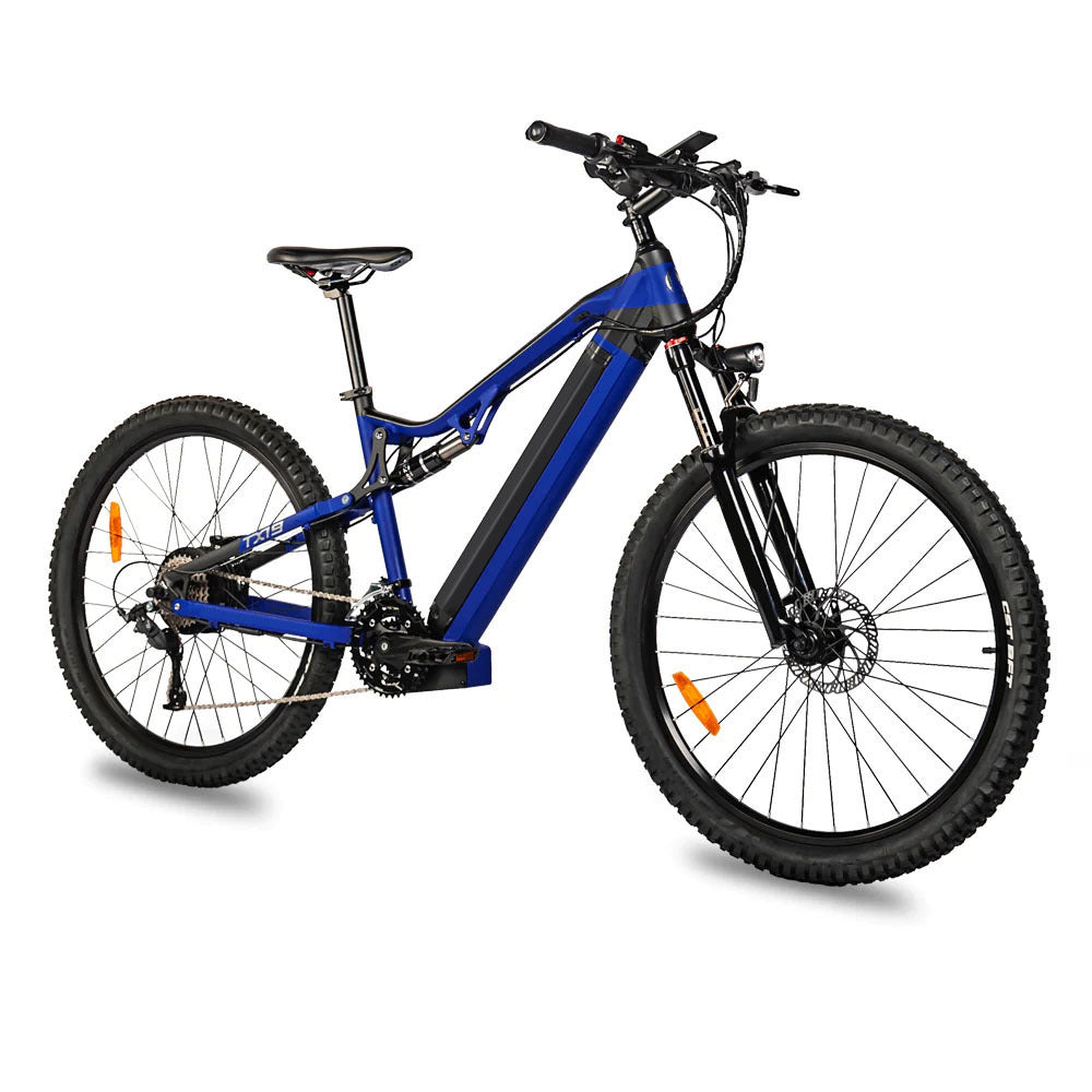 Red 500W Electric Ebike - 27.5 Inch Electric Mountain Bicycle 48V 27 Speed - Bafang Motor - Energize Trek