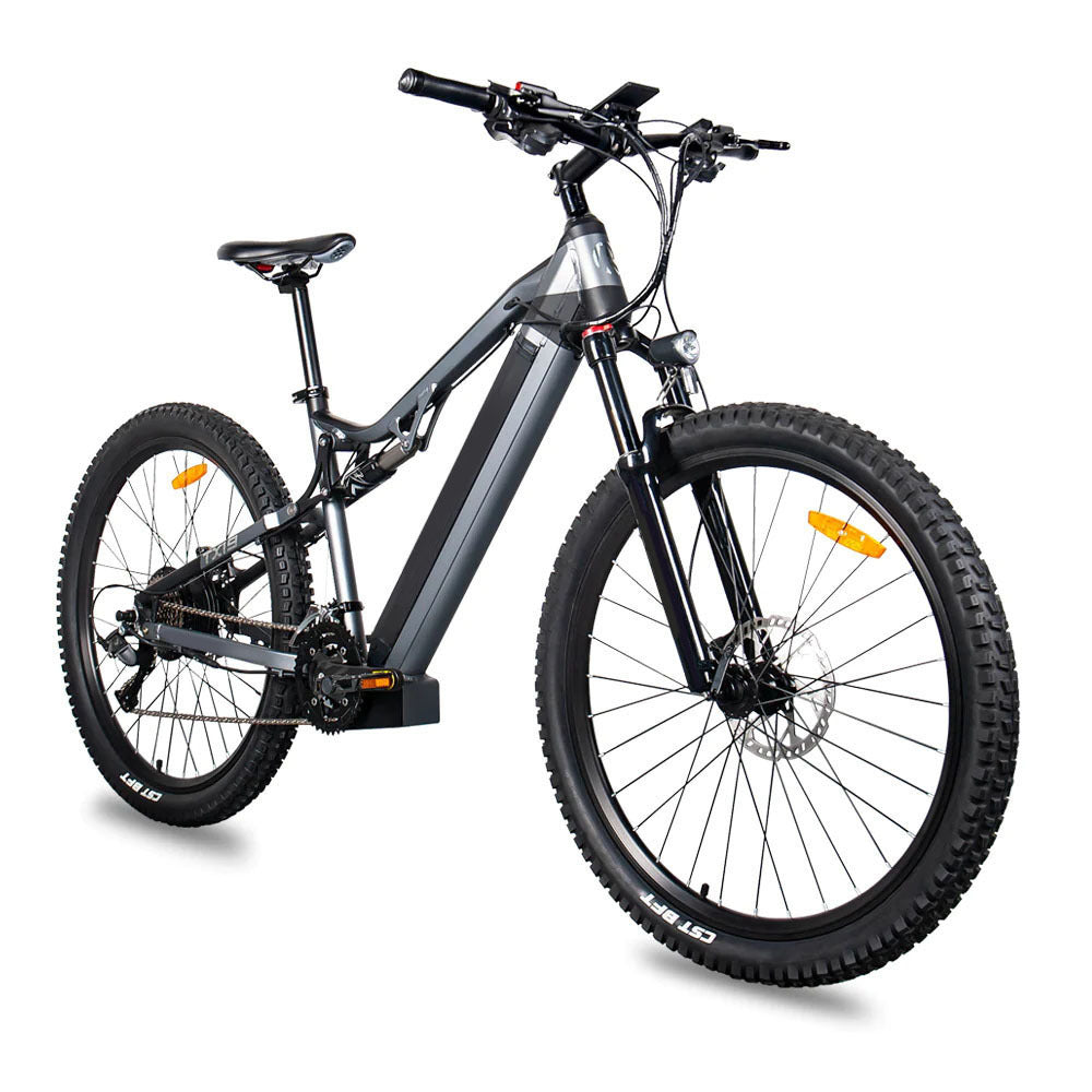Red 500W Electric Ebike - 27.5 Inch Electric Mountain Bicycle 48V 27 Speed - Bafang Motor - Energize Trek